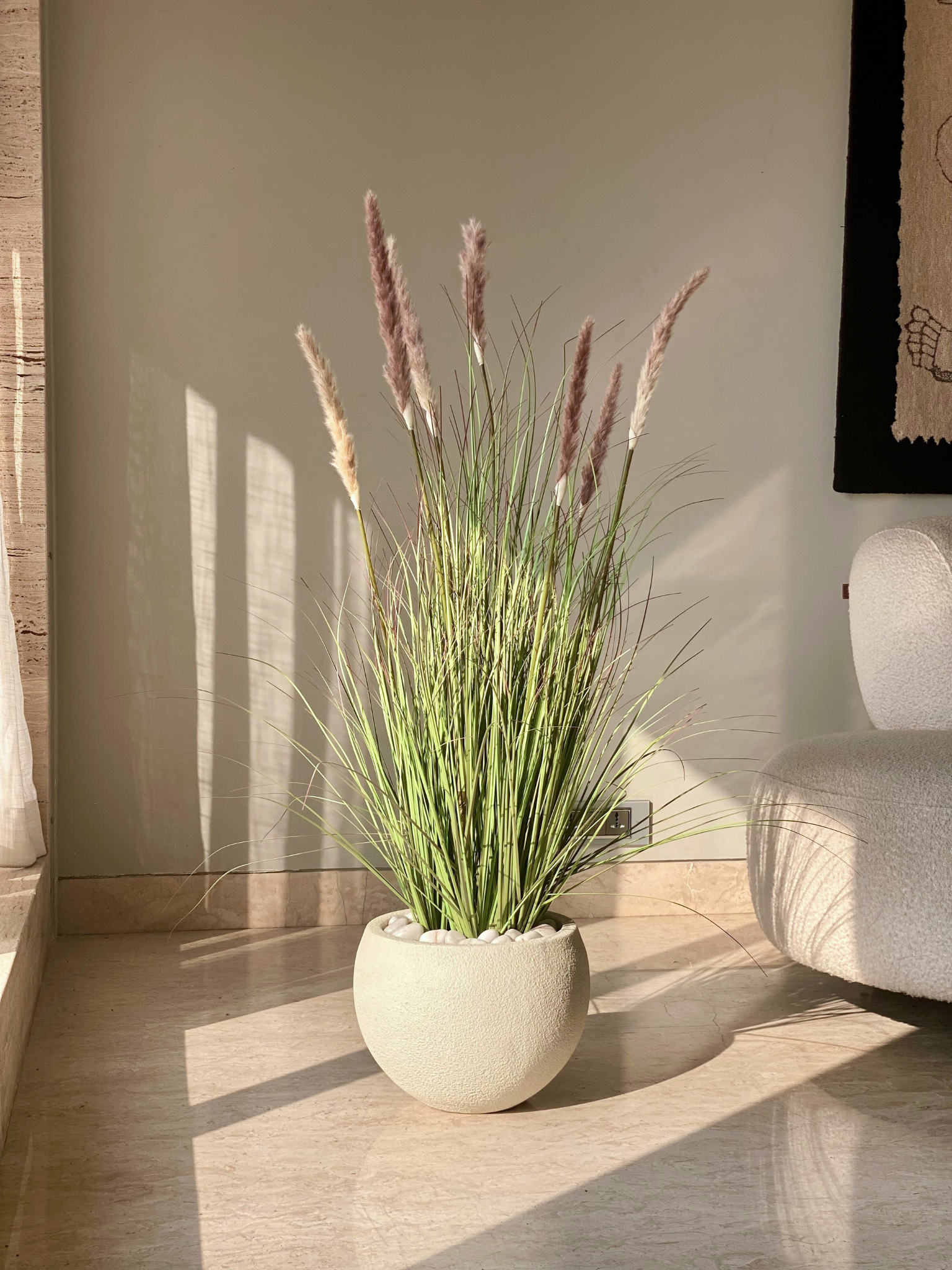 Artificial Pampas Grass Plant - 4 Feet