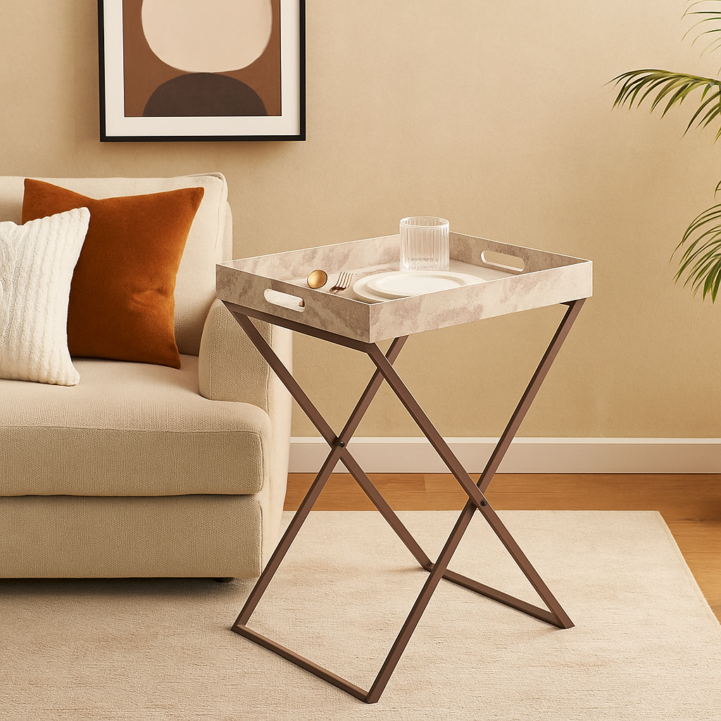 Indo Latte Butler Tray Table