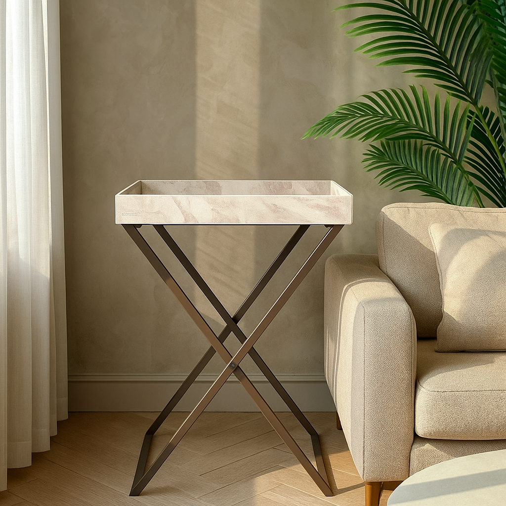 Indo Latte Butler Tray Table