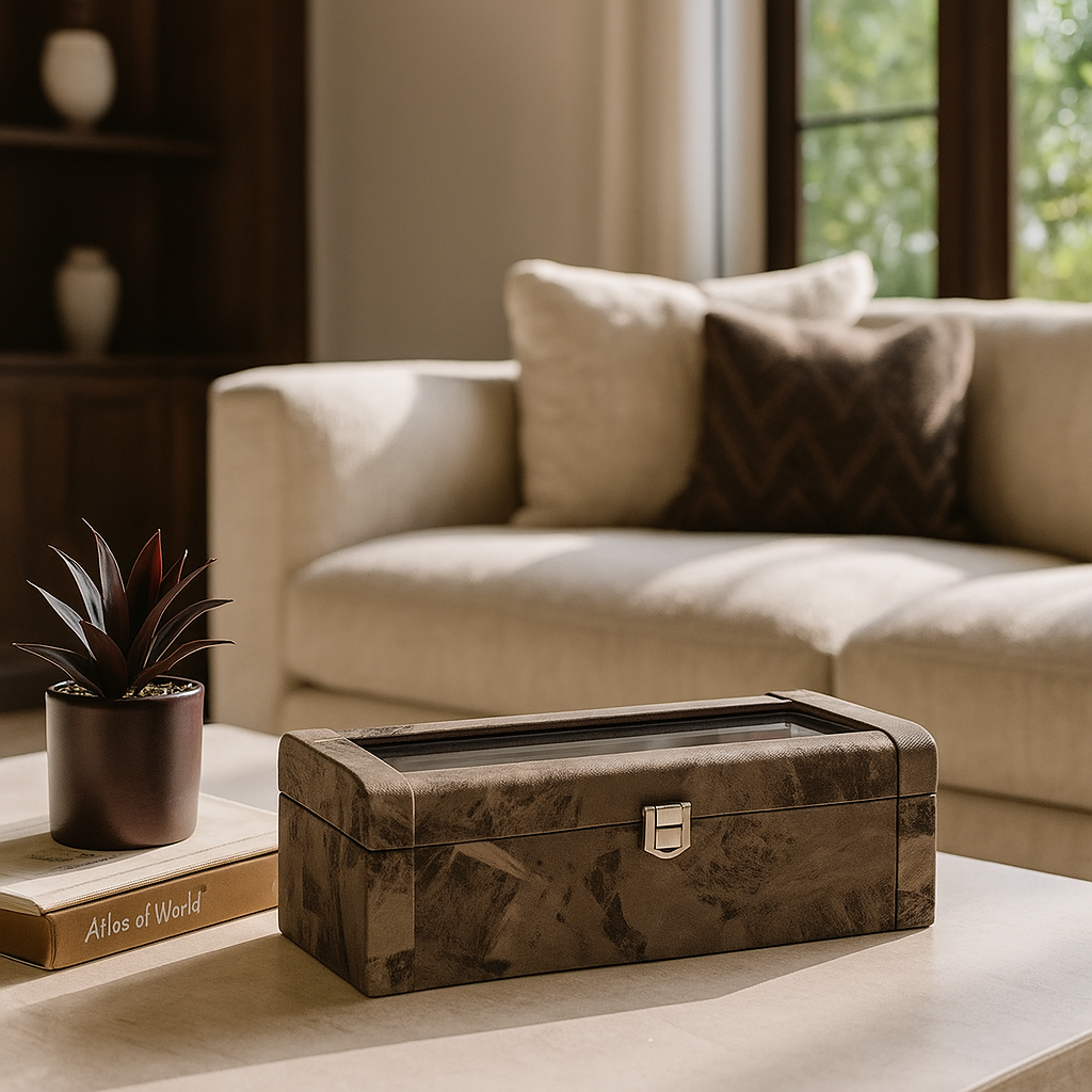 Indo Mocha Watch Box - 4 Slots