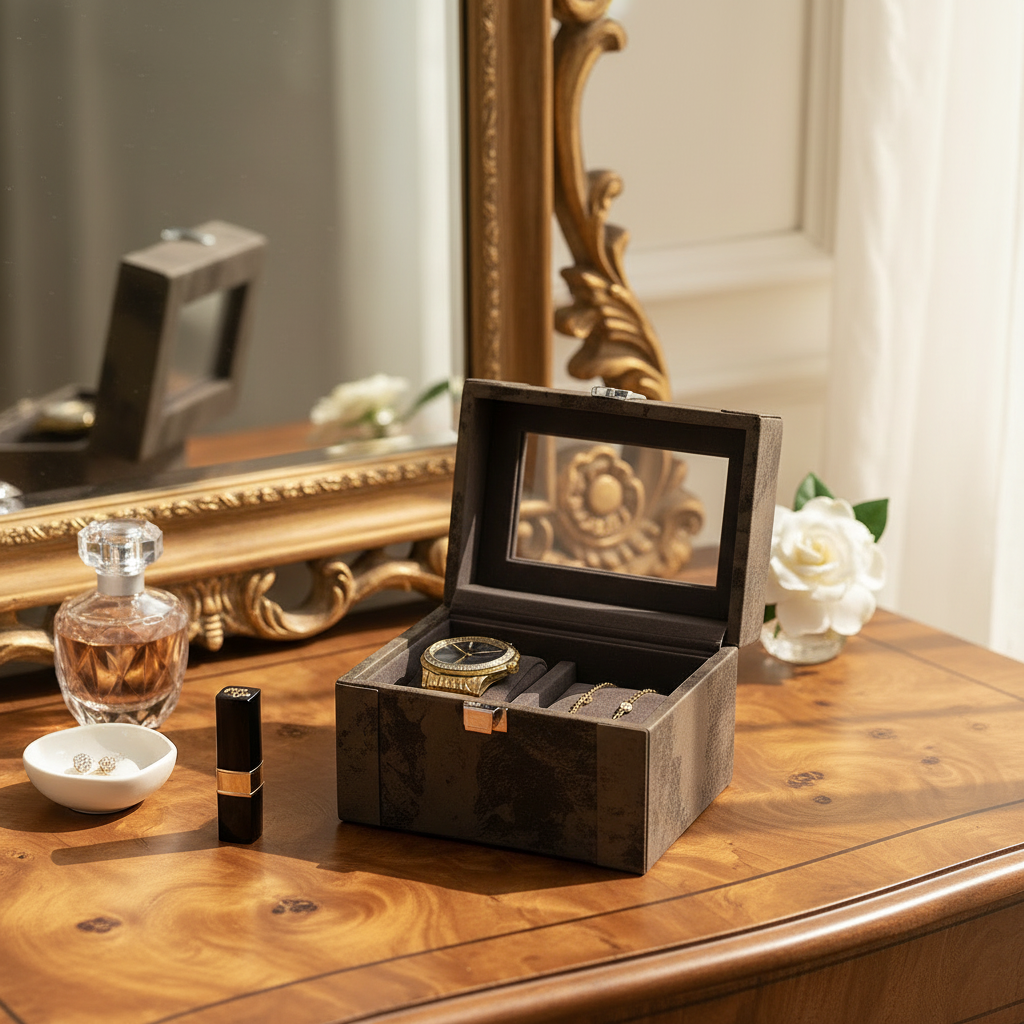 Indo Mocha Watch Box - 2 Slots