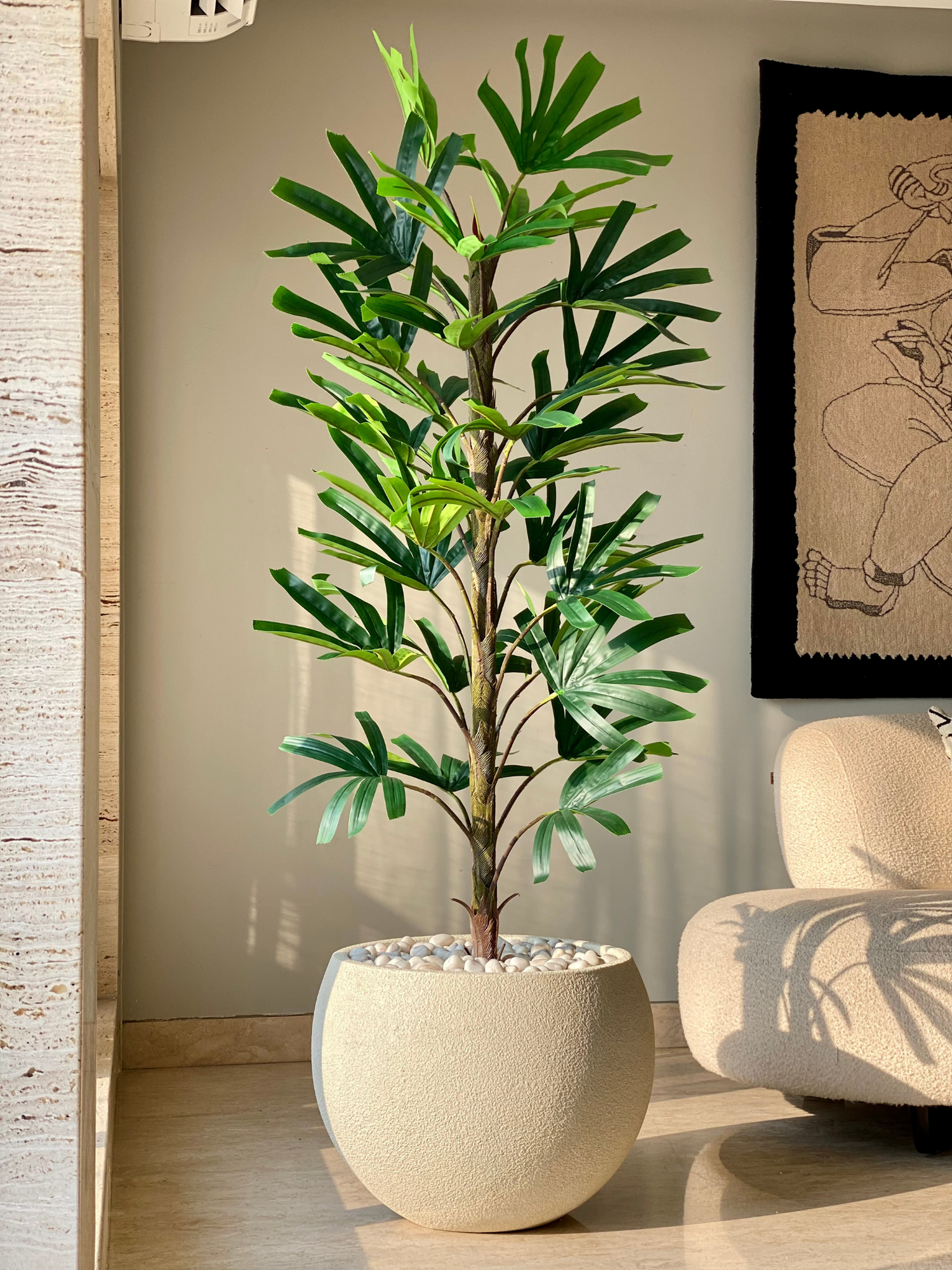 Artificial Rhapis Palm Plant -  6 Feet