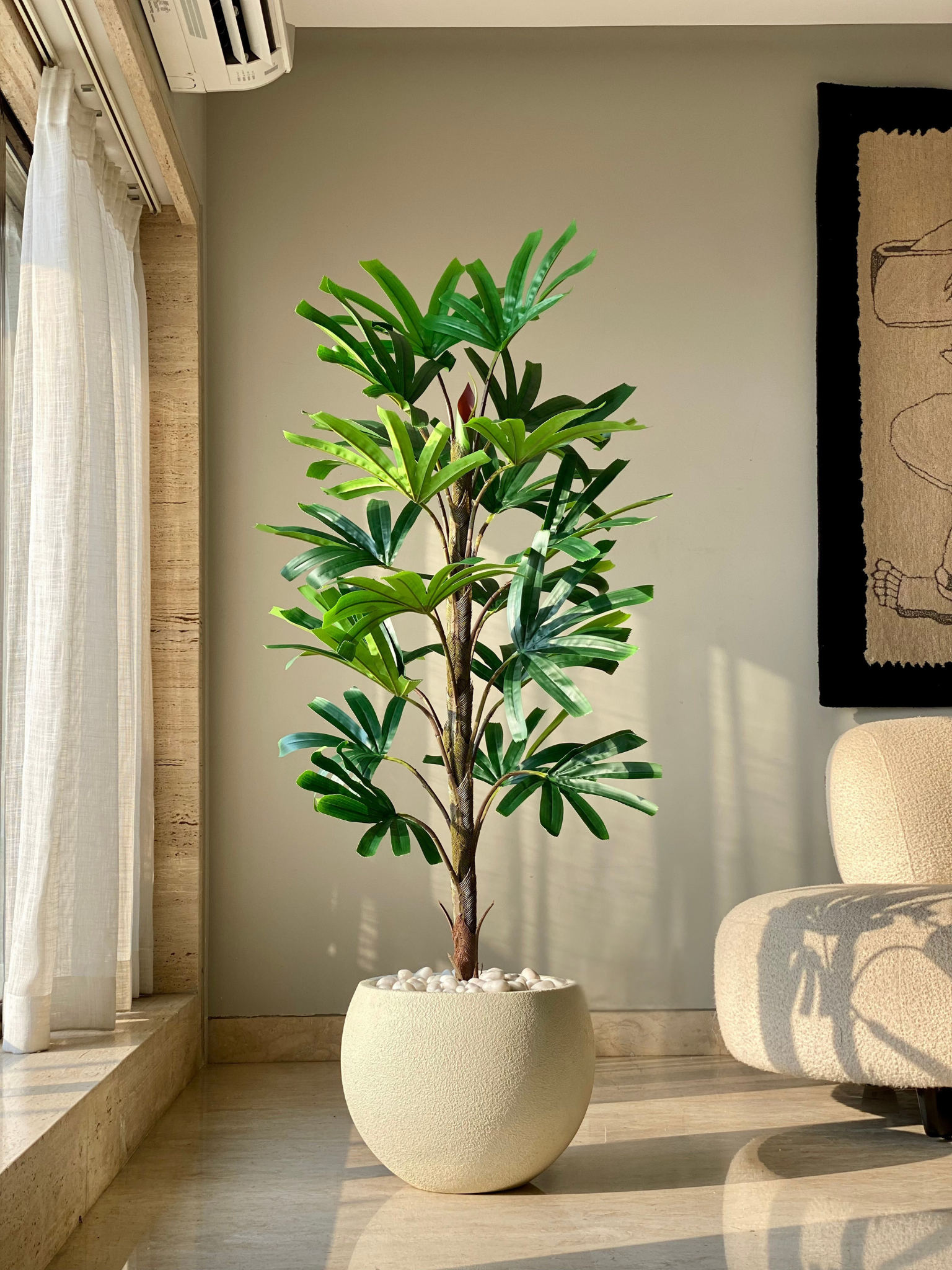 Artificial Rhapis Palm Plant - 5 Feet