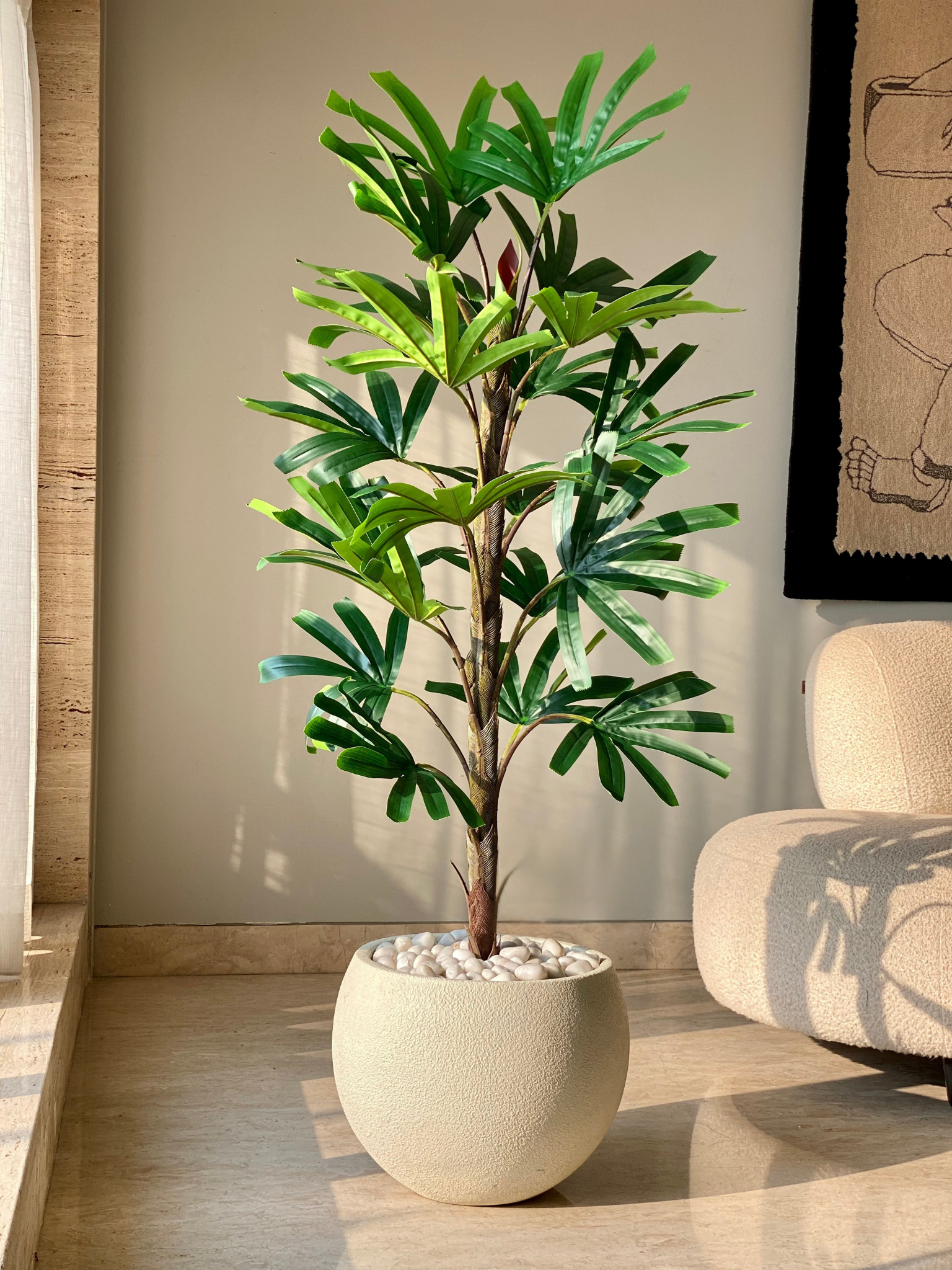 Artificial Rhapis Palm Plant - 5 Feet
