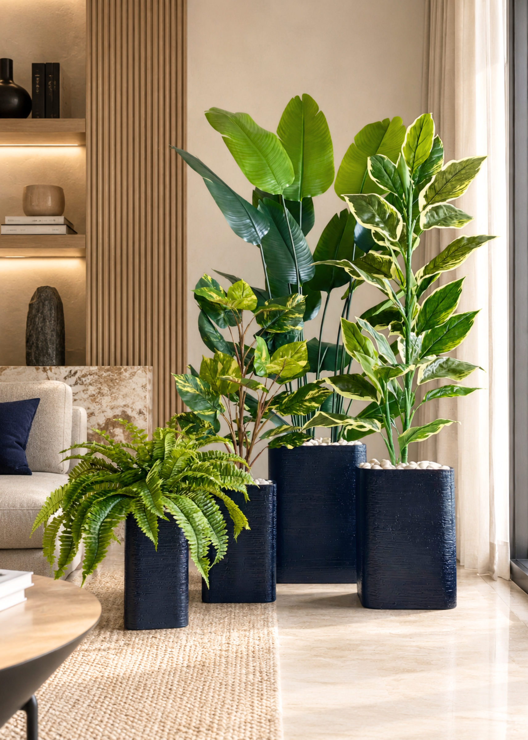 Hudson Square Planters - Black