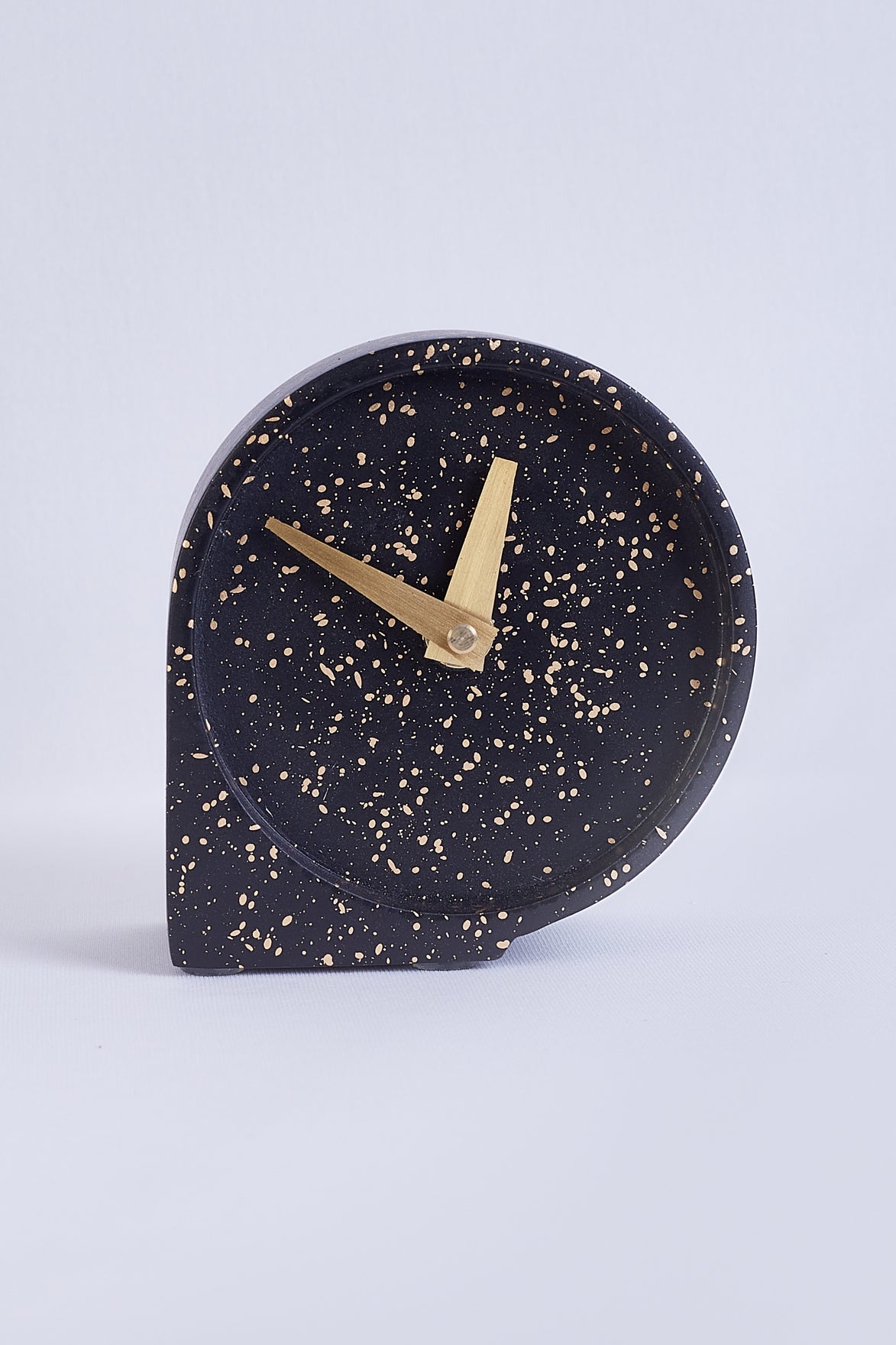 Nordic Black Terrazzo Table Clock