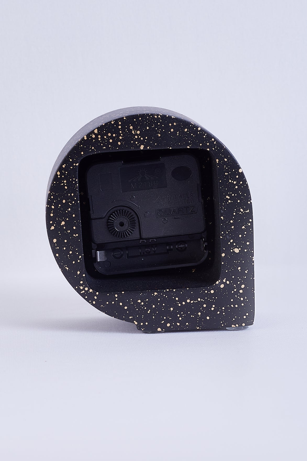 Nordic Black Terrazzo Table Clock