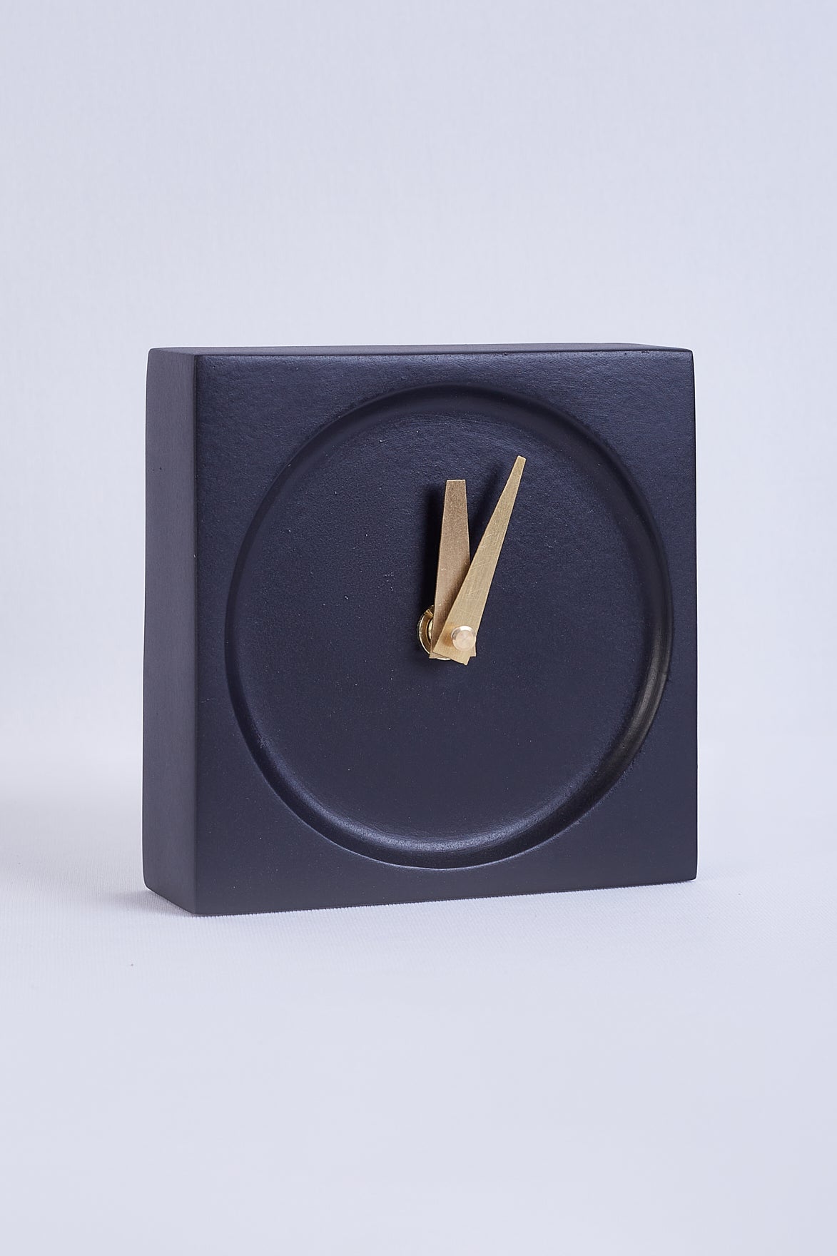 Nordic Black Square Table Clock