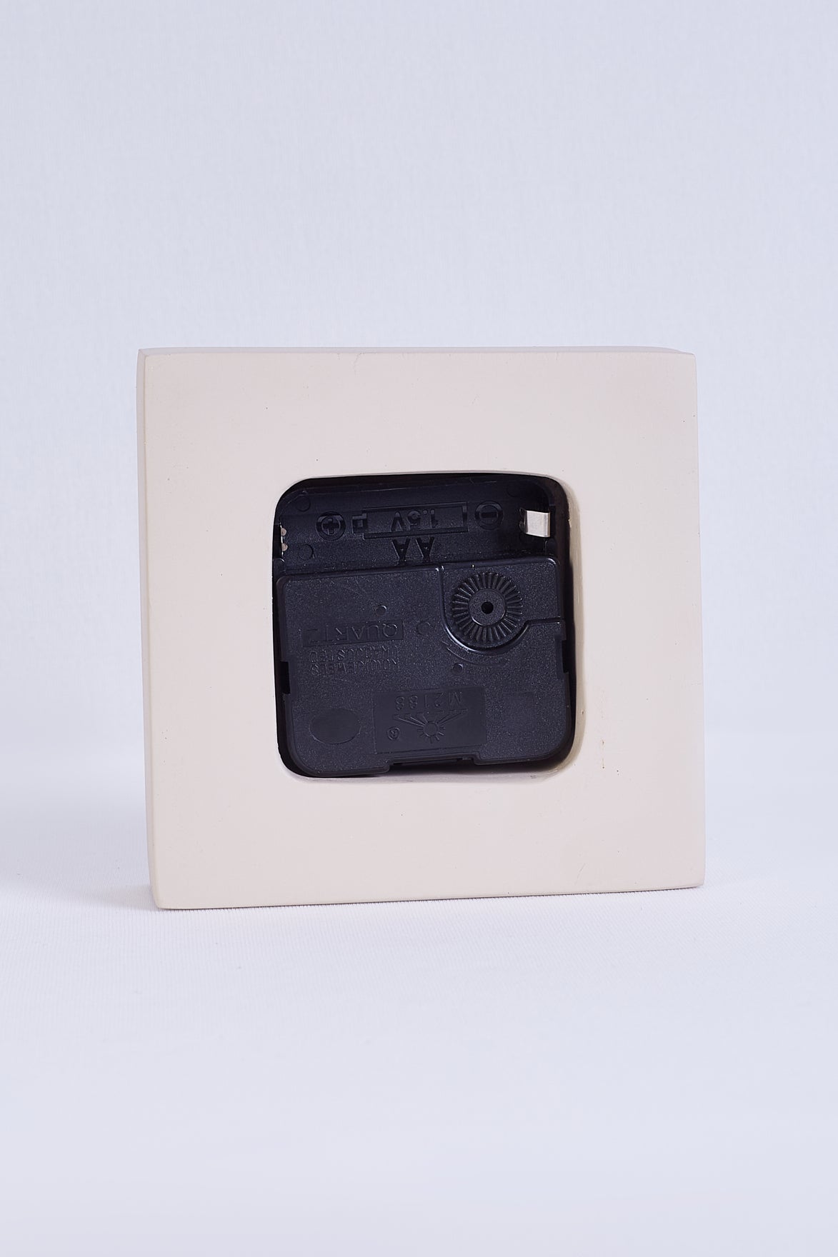 Nordic Beige Square Table Clock