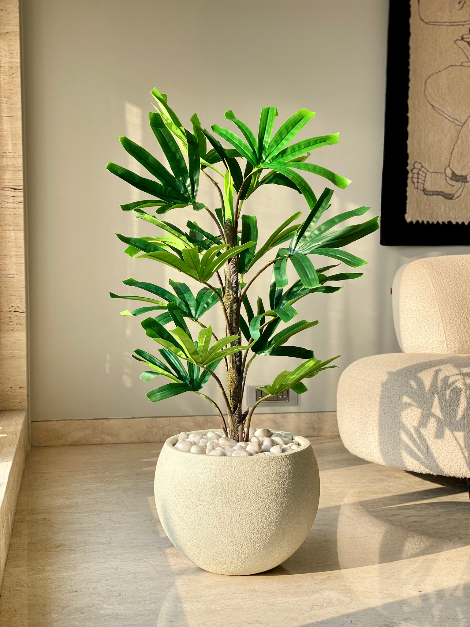 Artificial Rhapis Palm Plant - 4 Feet