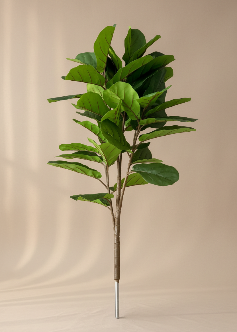 Artificial Lush Fiddle Plant - 4.5 Feet