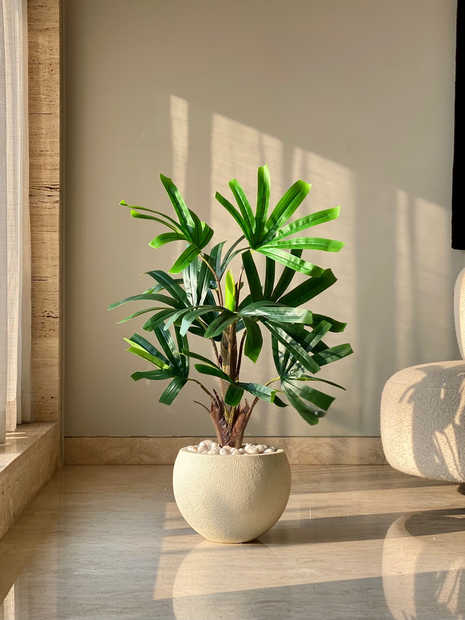Artificial Rhapis Palm Plant - 3 Feet