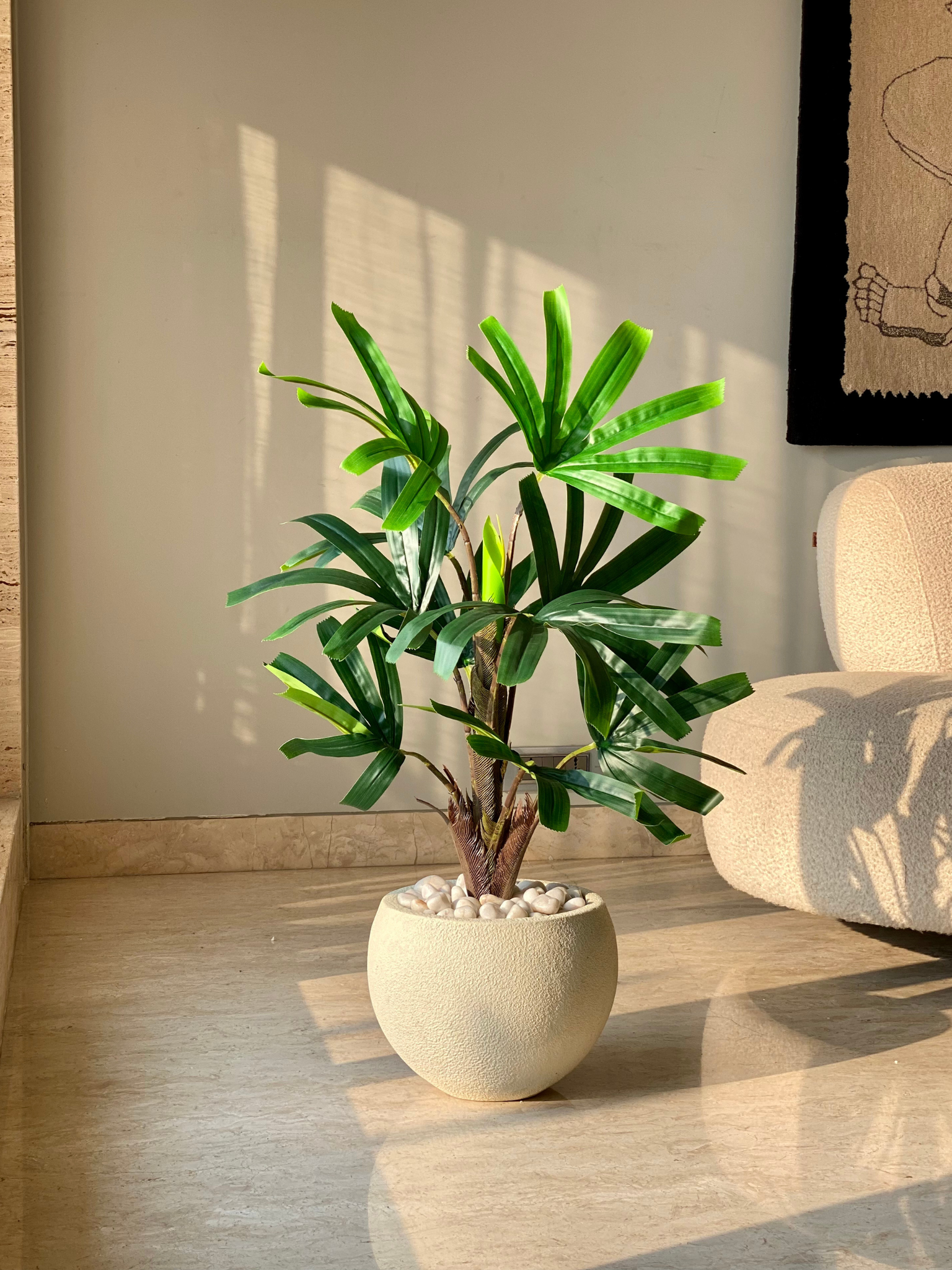 Artificial Rhapis Palm Plant - 3 Feet