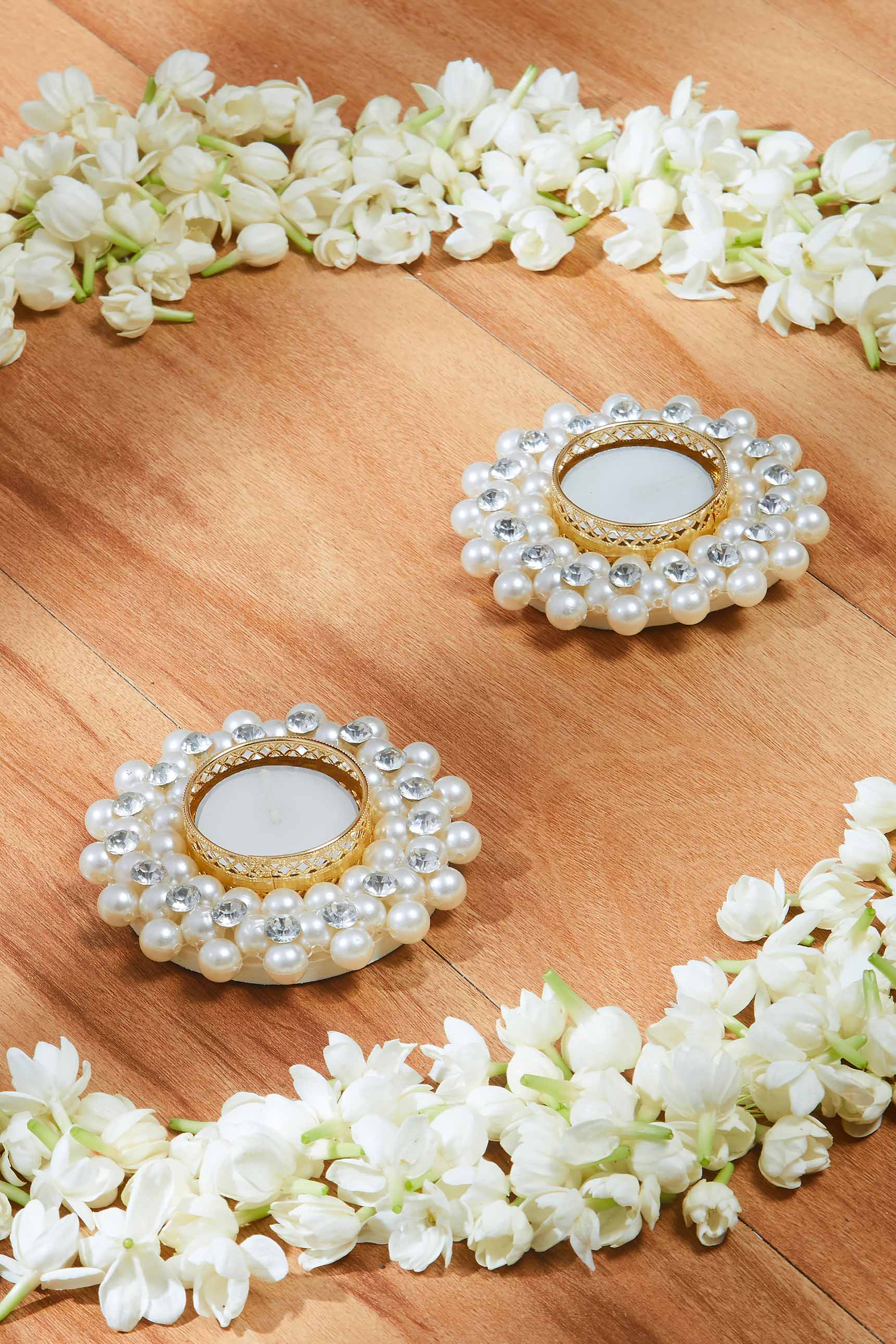 Pearl Diya Set Of 2 Mason Home By Amarsons Lifestyle Decor pearl-diya-set-of-2-mason-home-by-amarsons-lifestyle-decor