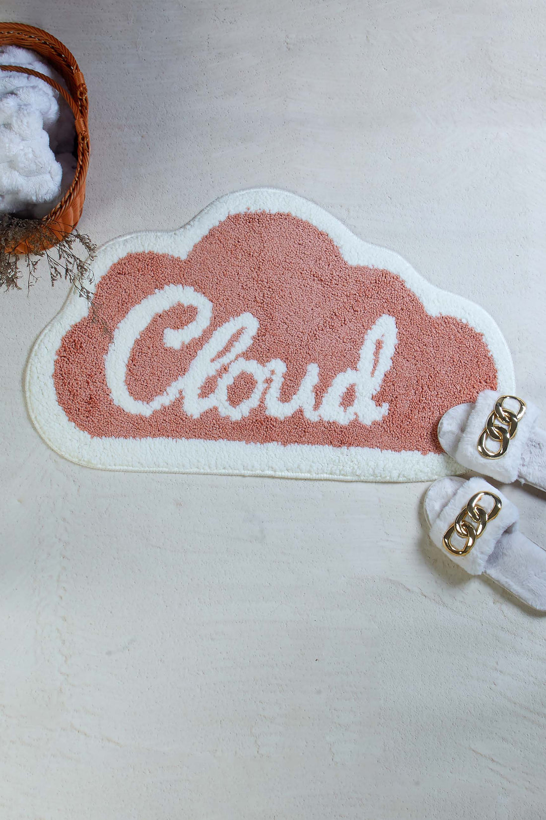 Cloud Bath Mat - Peach