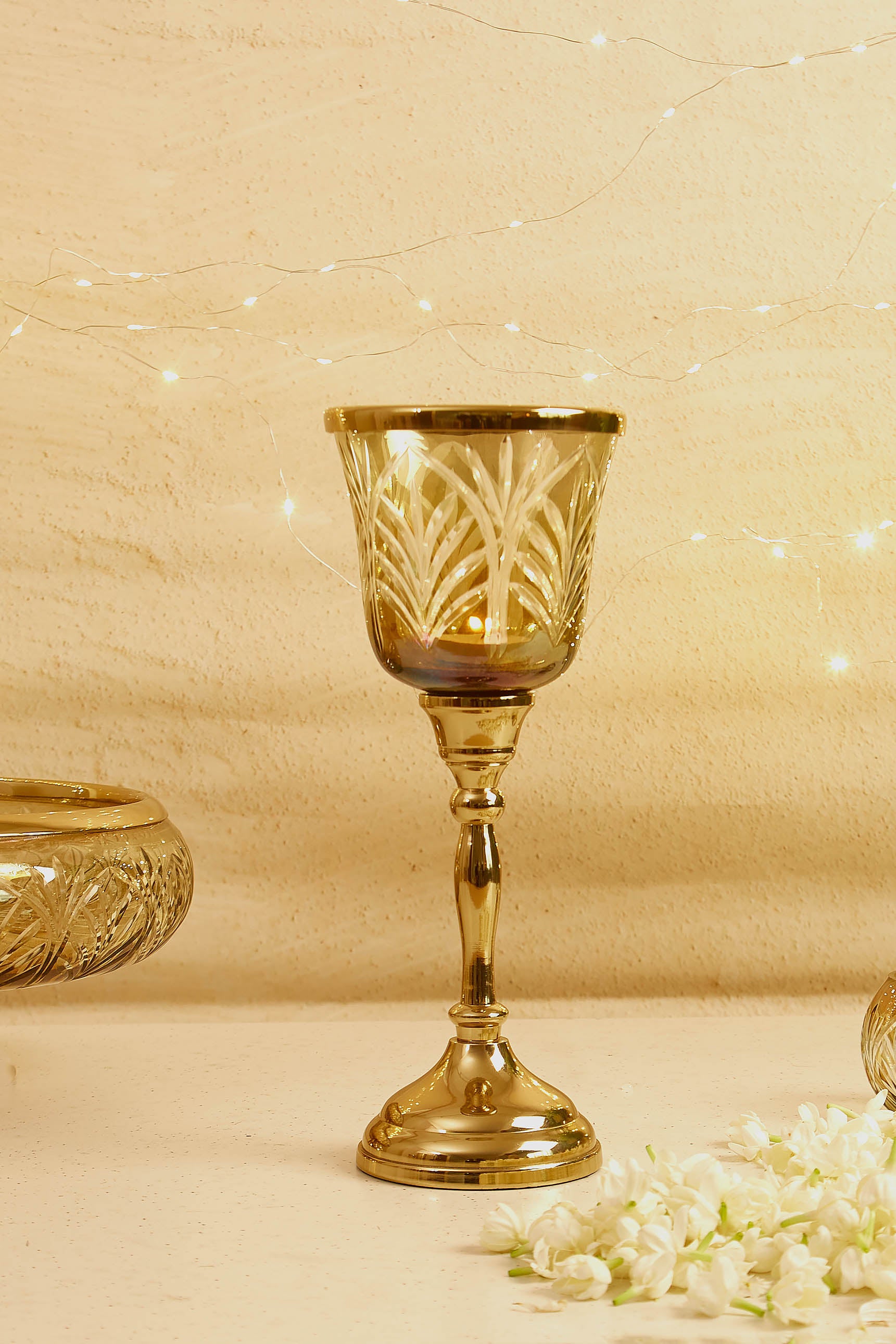 Mayra Glass Votive Holder Chalice