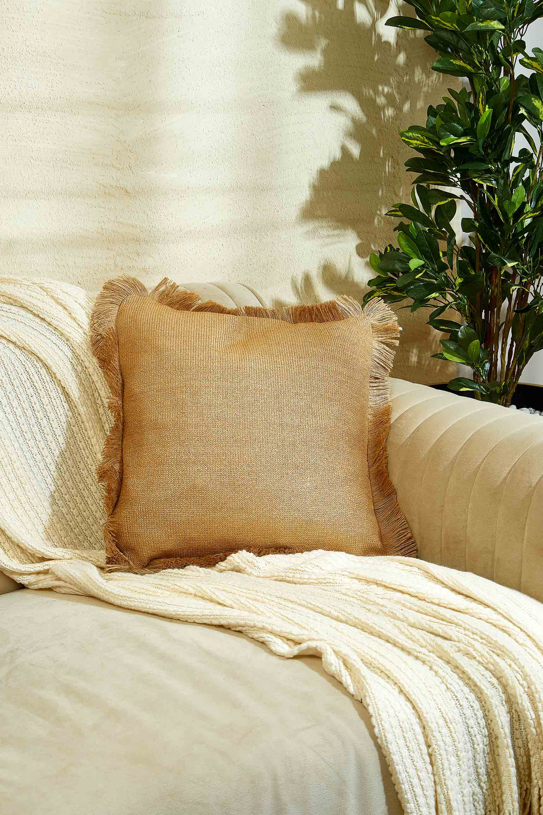 Sparkle Cushion Cover - Brown