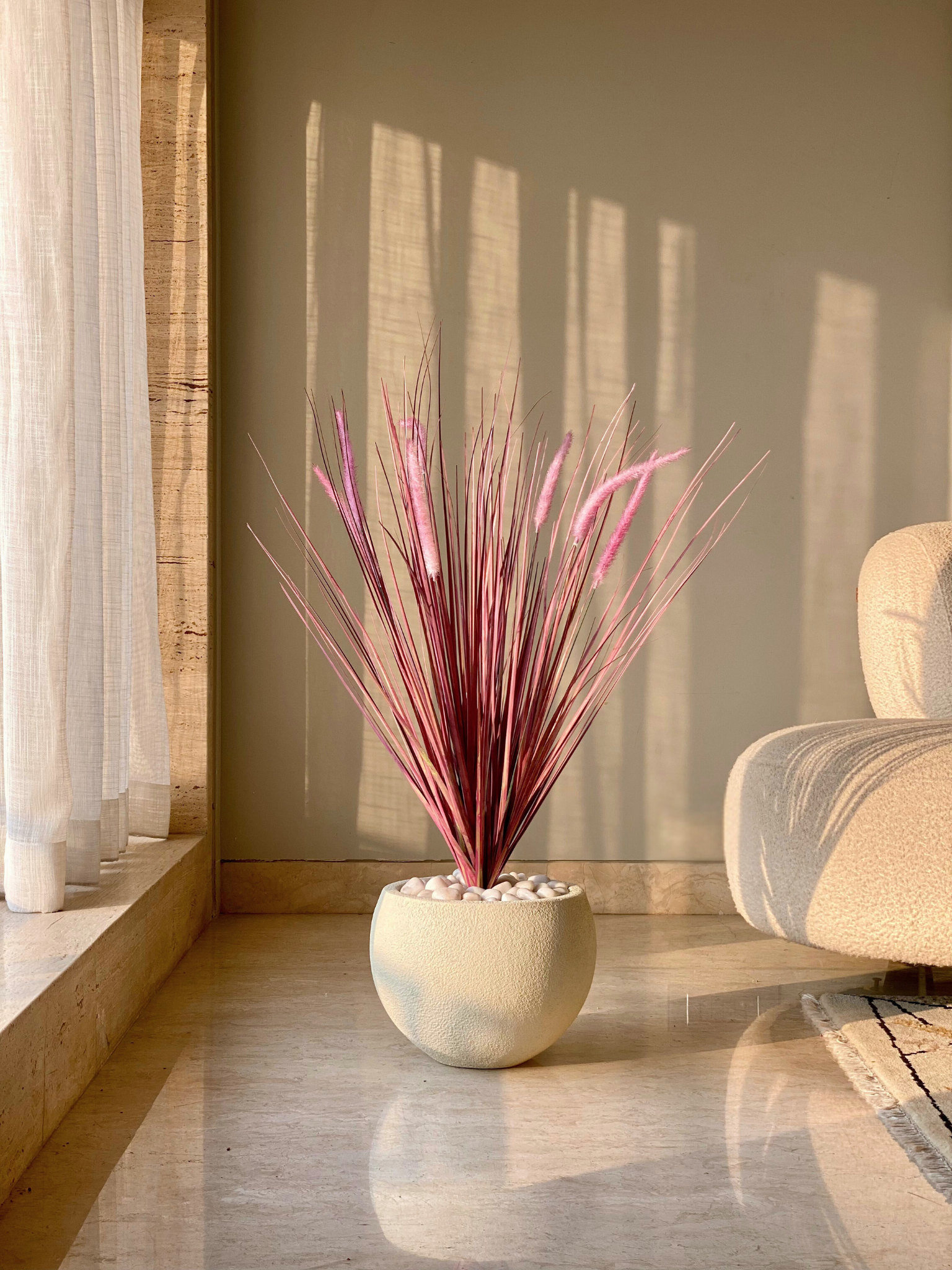 Artificial Pennisetum Pampas Bunch - 3 Feet