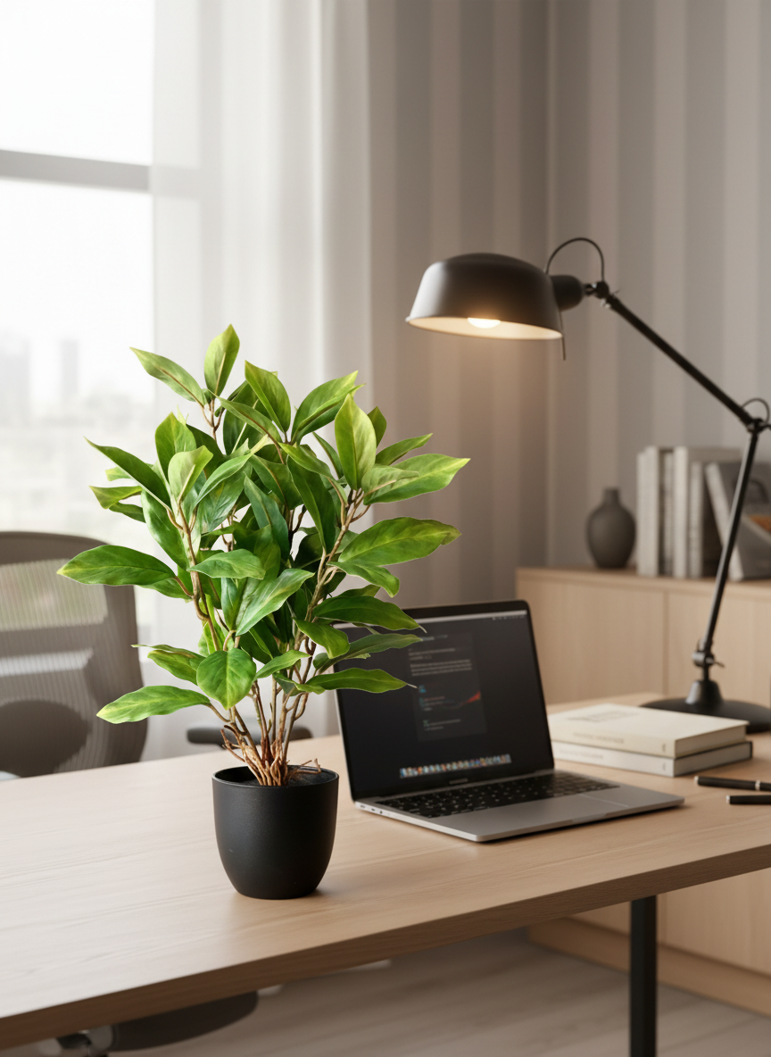 Artificial Jade Evergreen Plant