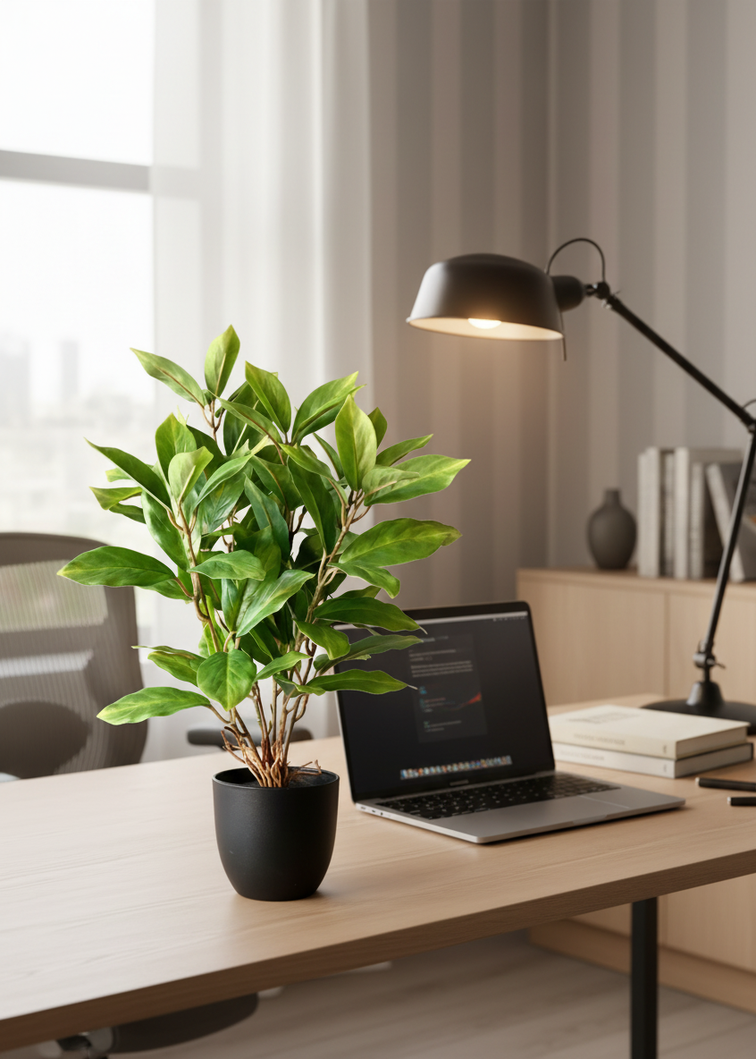 Artificial Jade Evergreen Plant