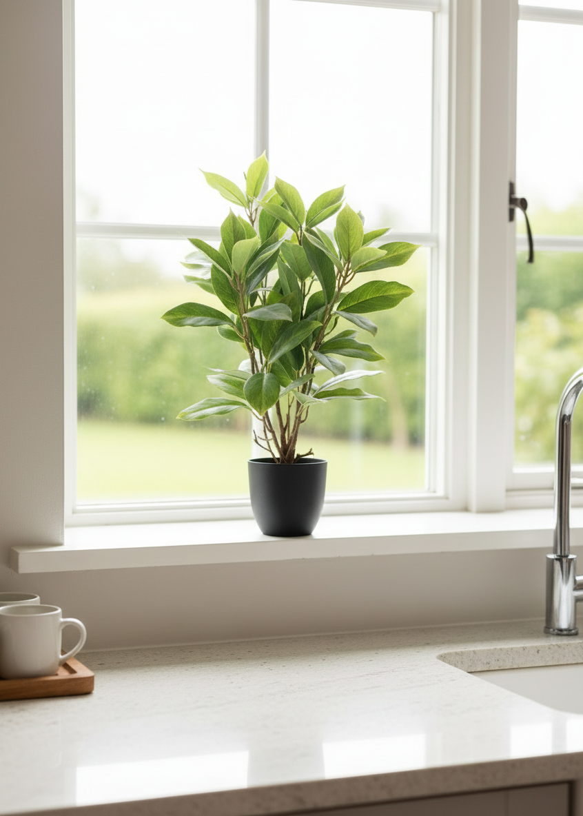 Artificial Jade Evergreen Plant