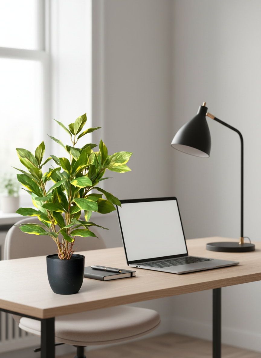 Artificial Evergreen Plant - Variegated