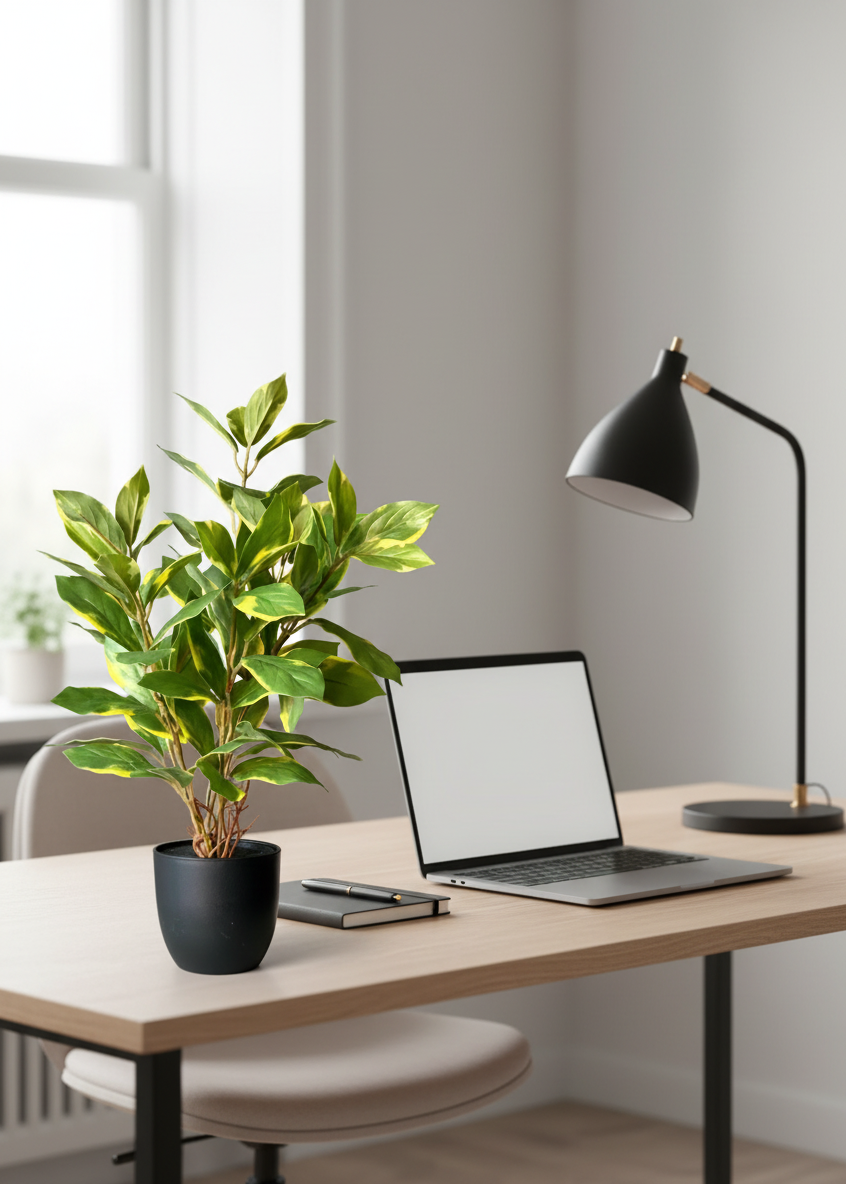 Artificial Evergreen Plant - Variegated