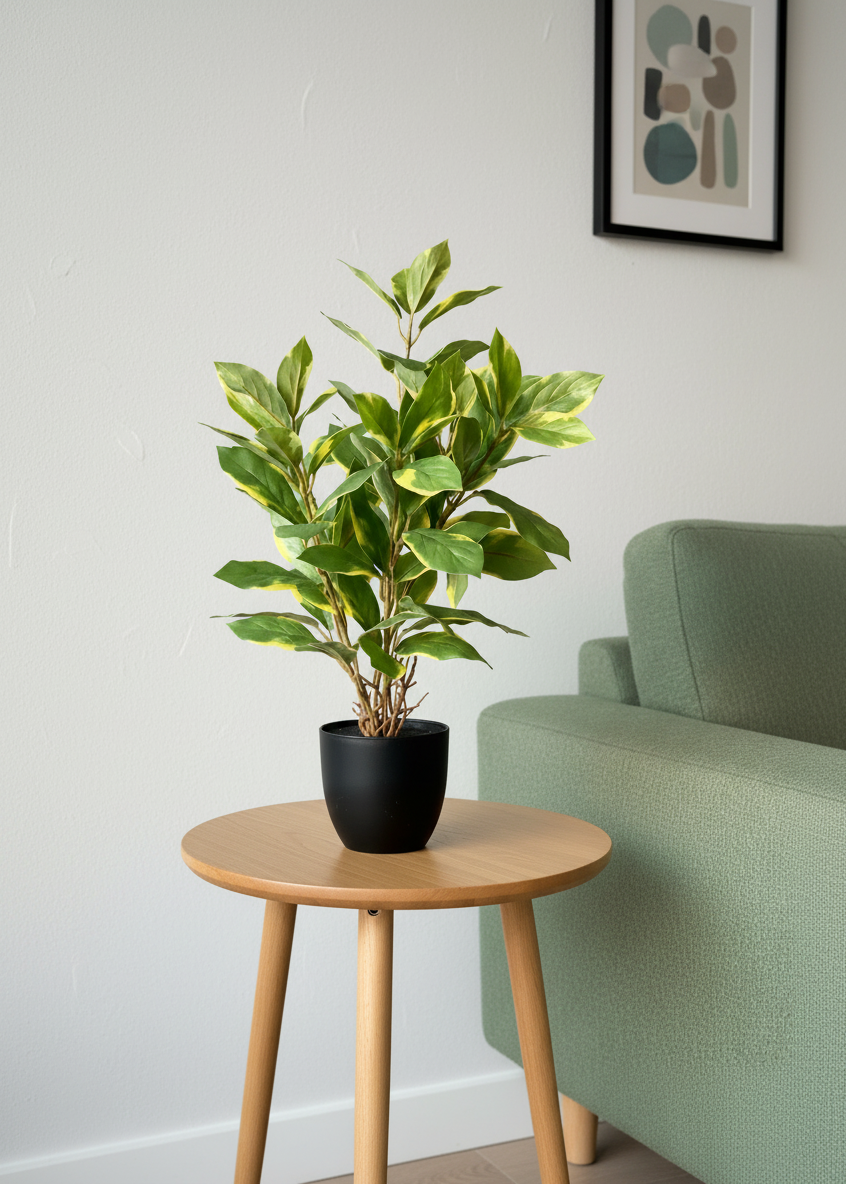 Artificial Evergreen Plant - Variegated