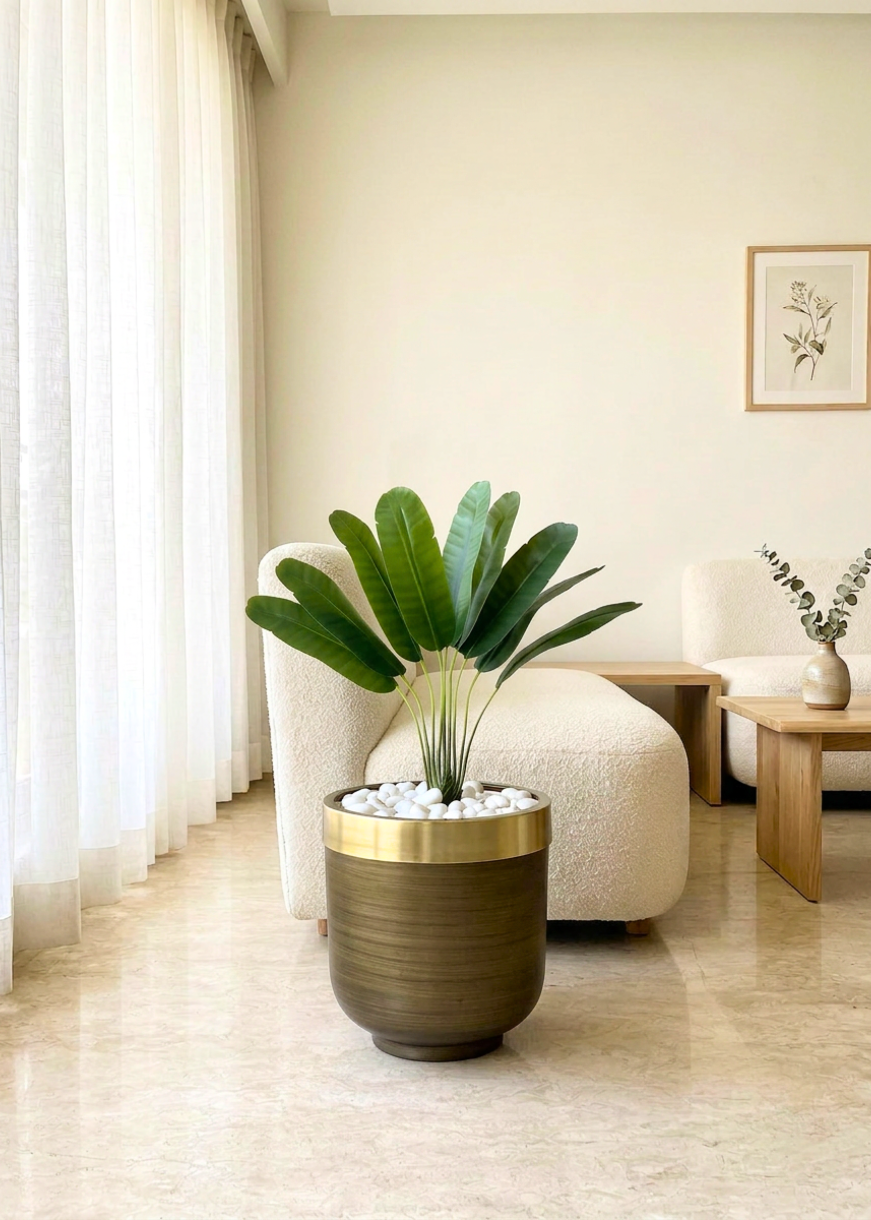 Artificial Slim Travellers Plant - 2 Feet