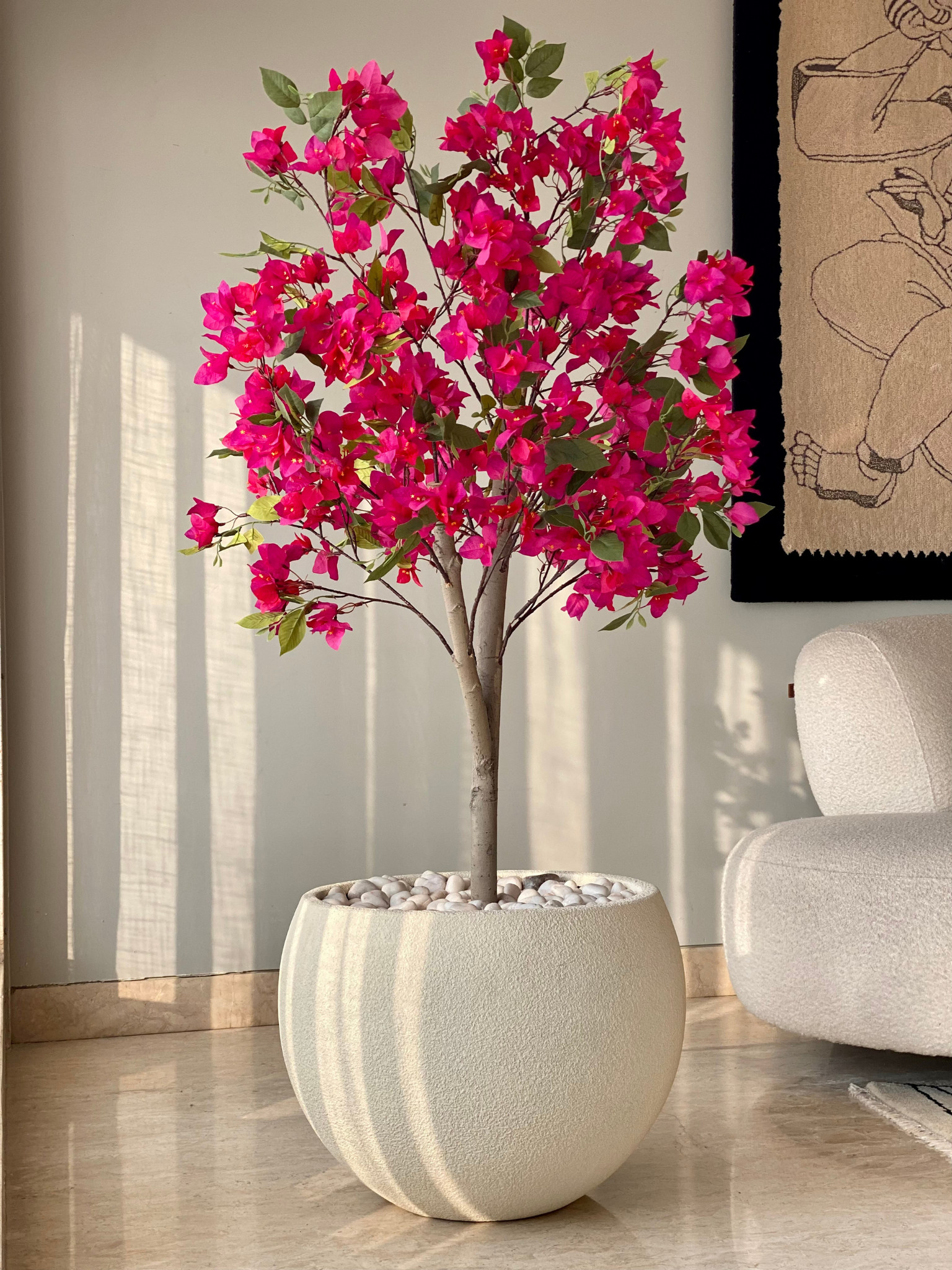 Artificial Pink Bougainvillea Plant - 5 Feet