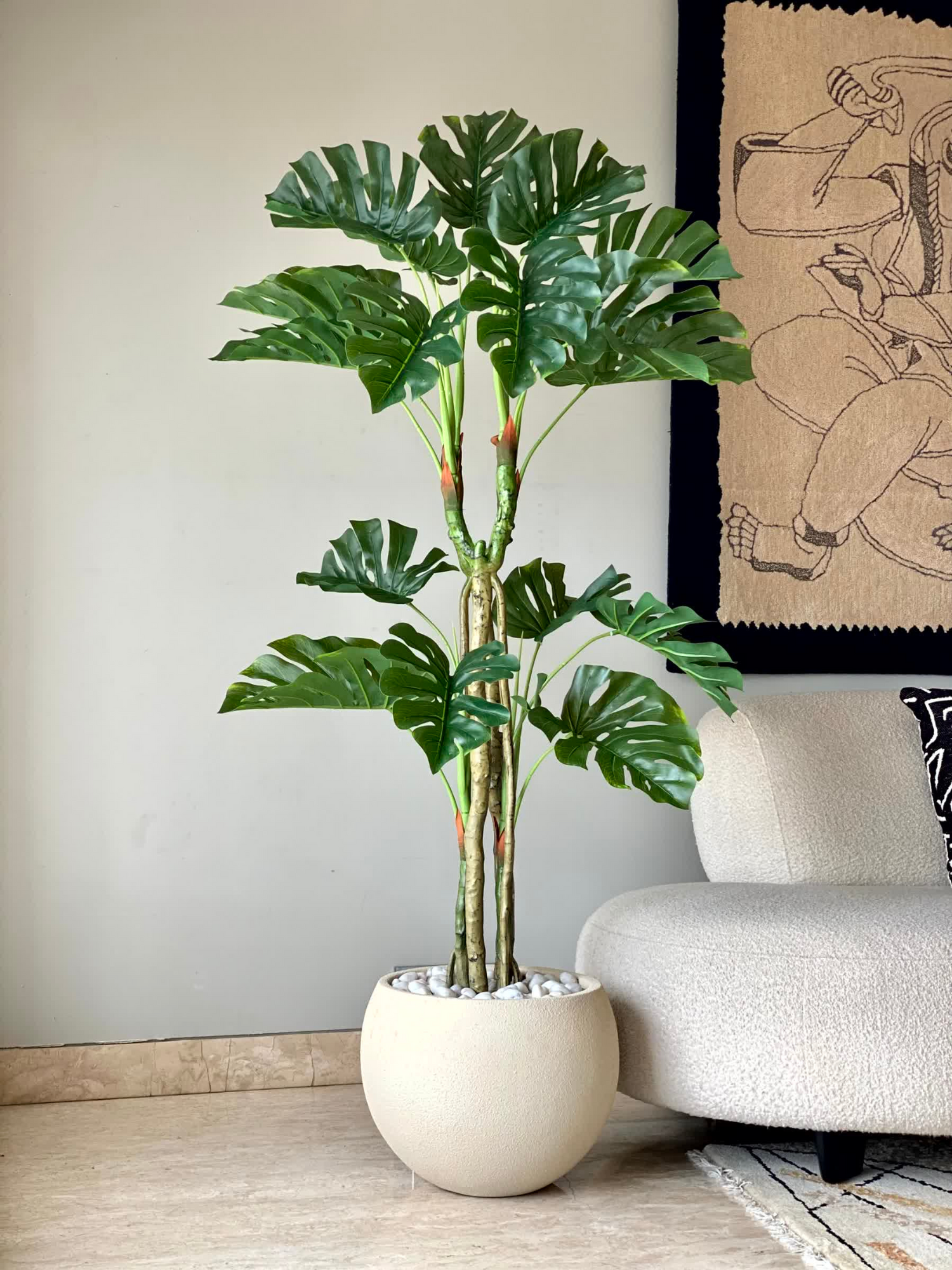 Artificial Rainforest Monstera Plant - 6 Feet