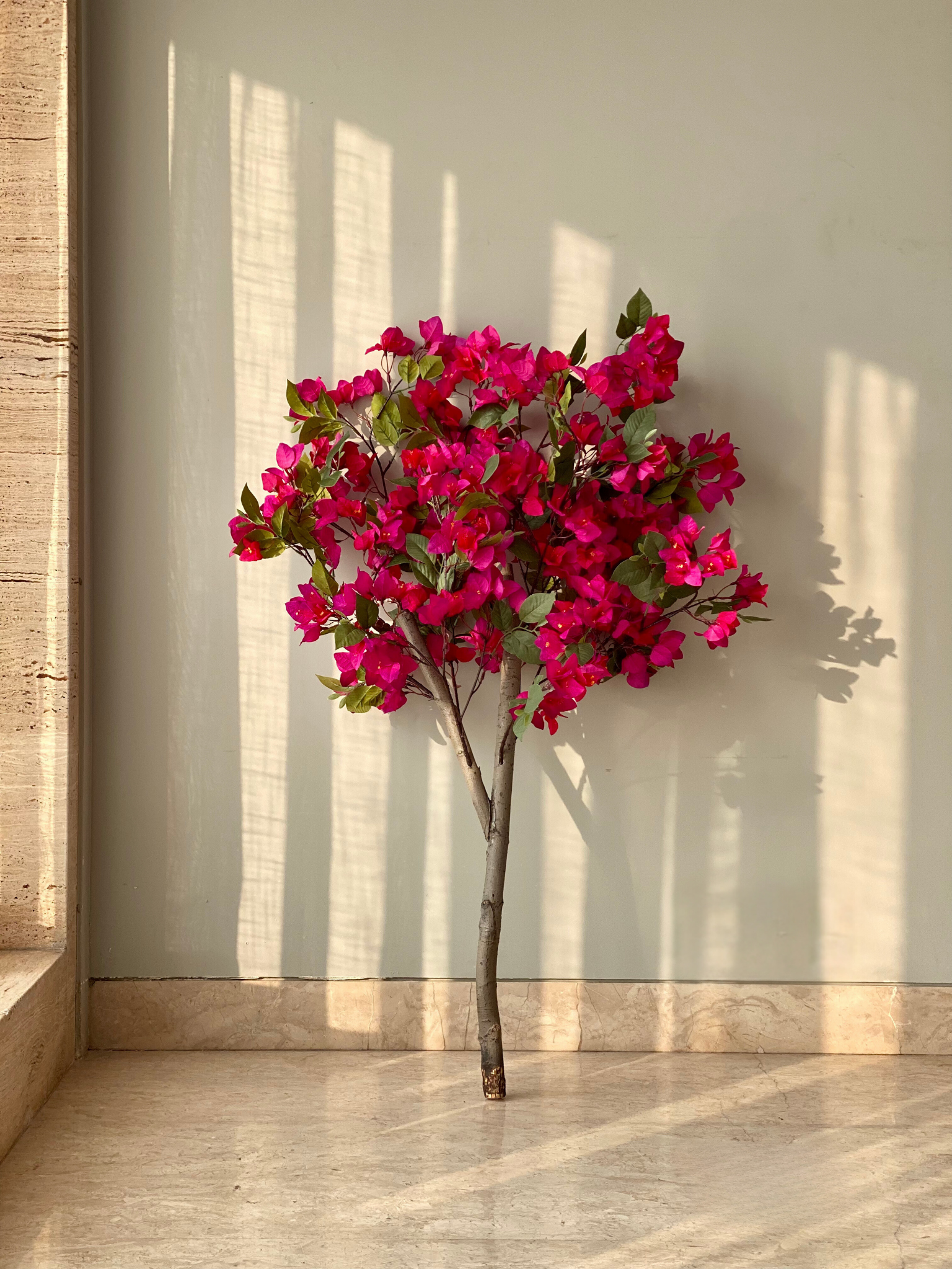 Artificial Pink Bougainvillea Plant - 4 Feet