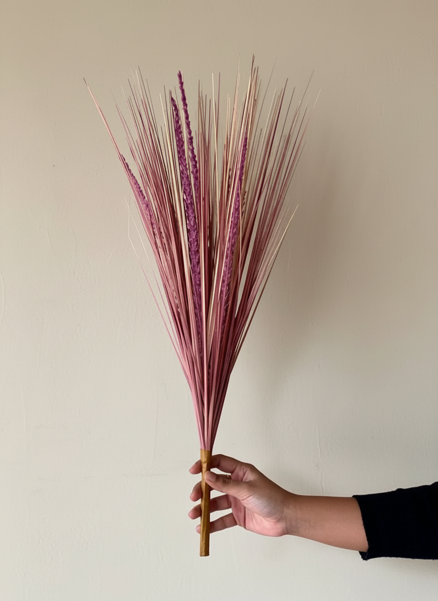 Artificial Purple Pampas Bunch - 3 Feet