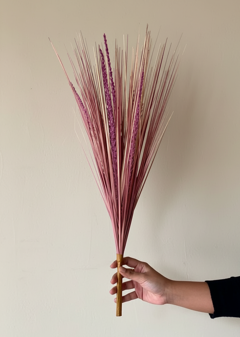 Artificial Purple Pampas Bunch - 2 Feet