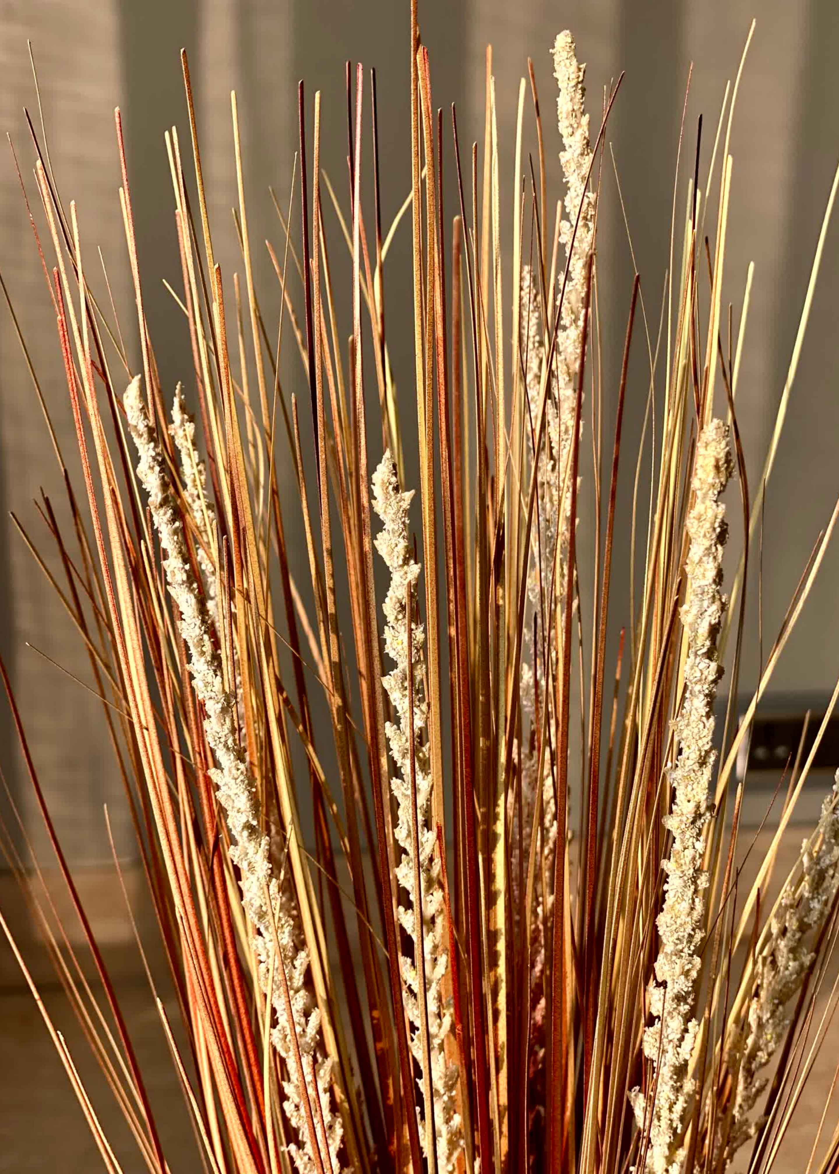 Artificial Amber Pennisetum Pampas Bunch - 2 Feet