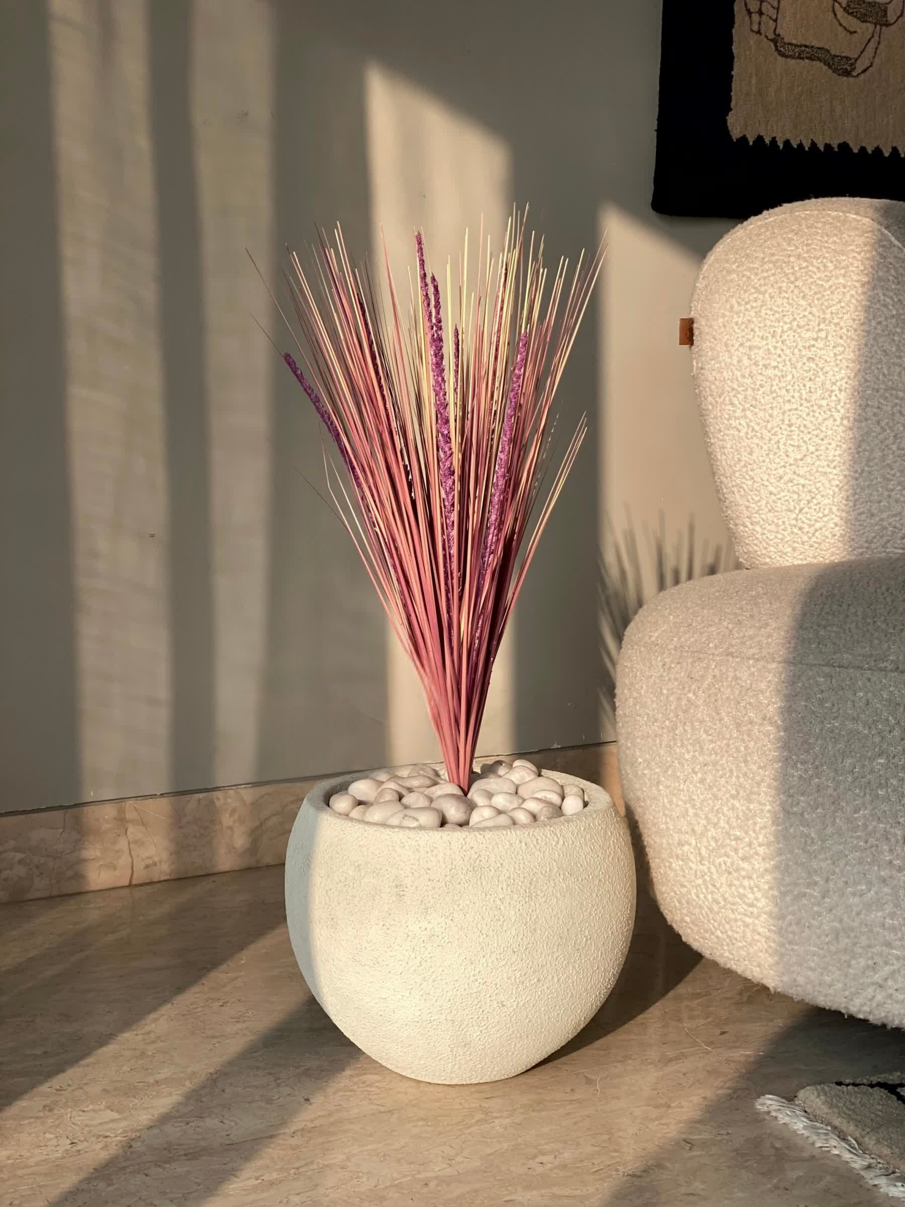 Artificial Purple Pampas Bunch - 3 Feet