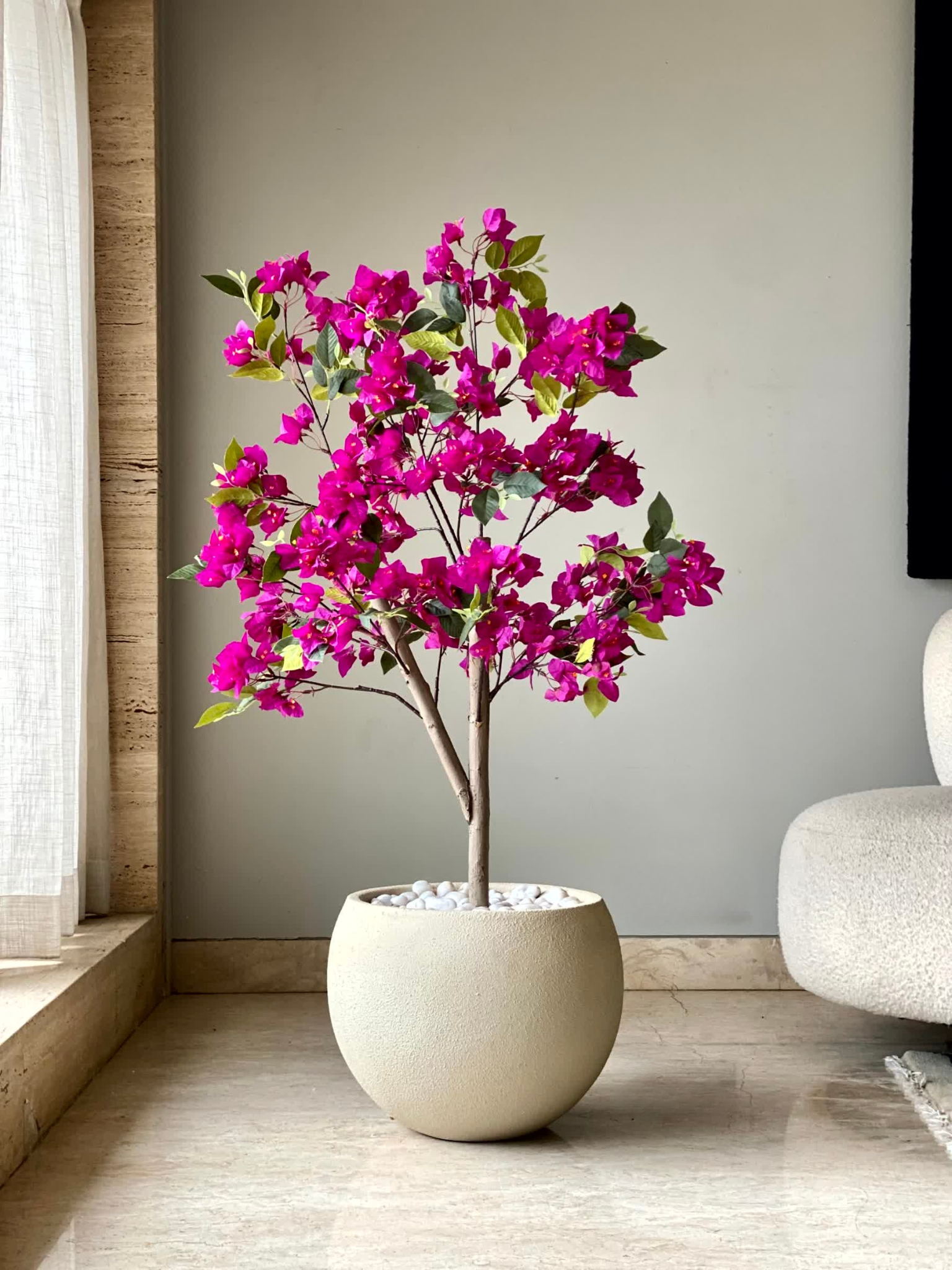 Artificial Purple Bougainvillea Plant - 4 Feet