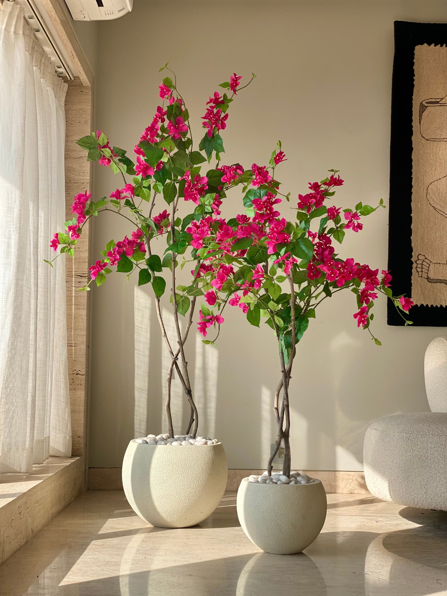 Artificial Cerise Bougainvillea Plant -  5 Feet