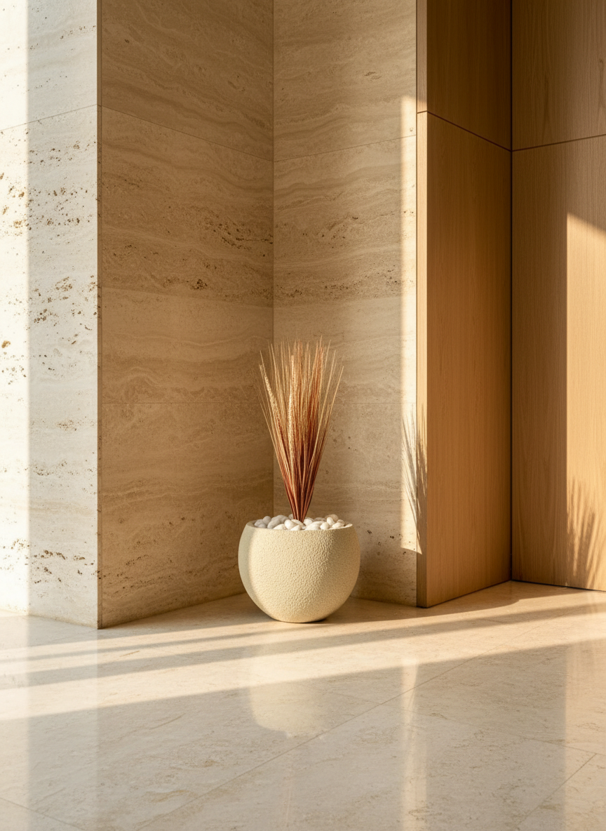 Artificial Amber Pennisetum Pampas Bunch - 3 Feet