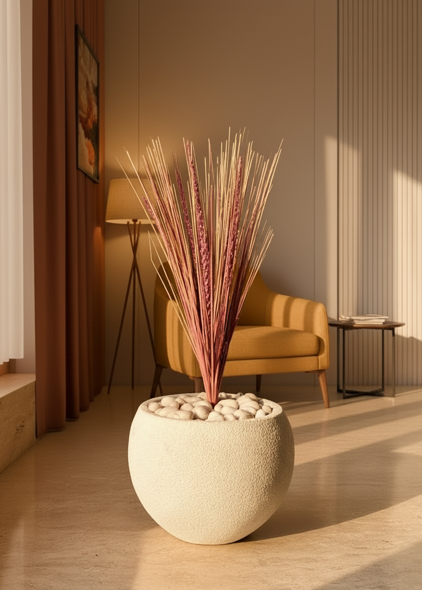 Artificial Purple Pampas Bunch - 2 Feet