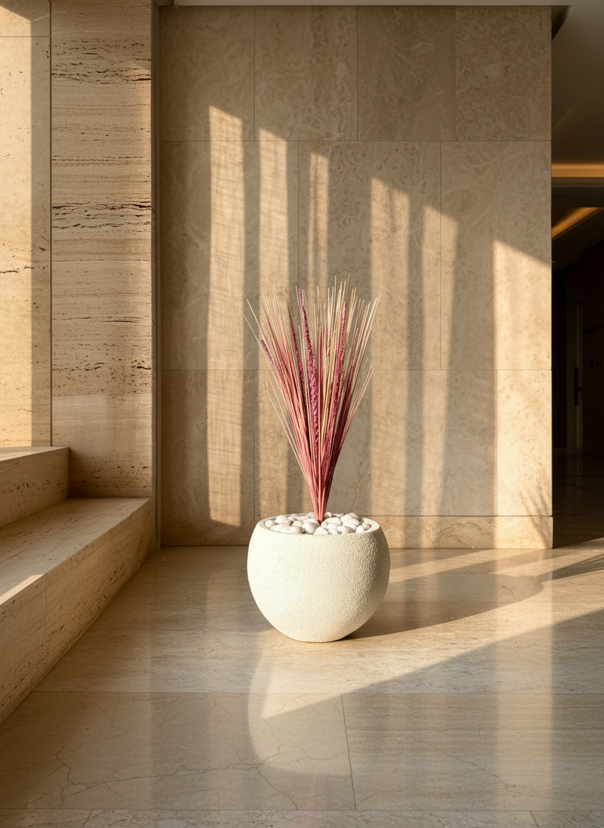 Artificial Purple Pampas Bunch - 3 Feet