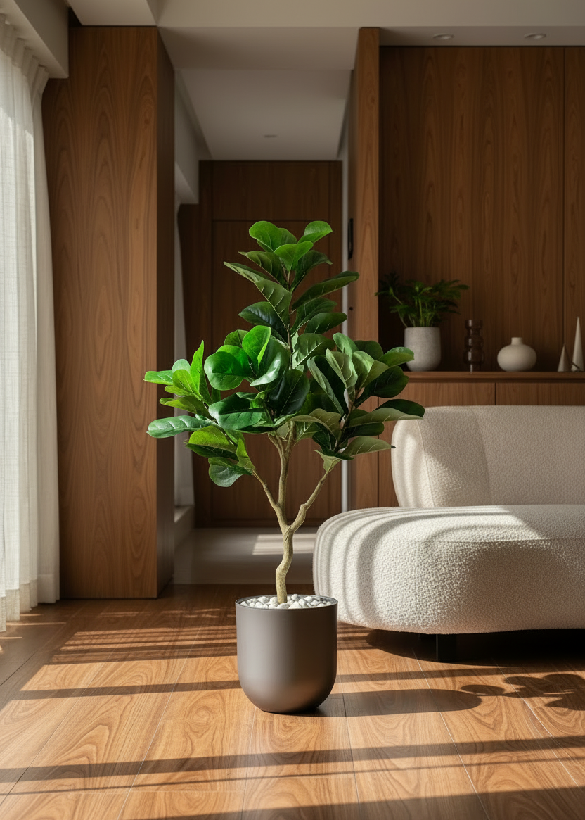 Artificial Serene Fiddle Plant - 4 Feet