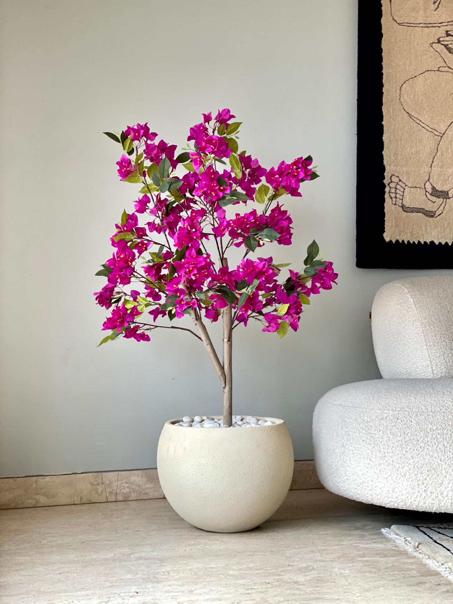 Artificial Purple Bougainvillea Plant - 4 Feet