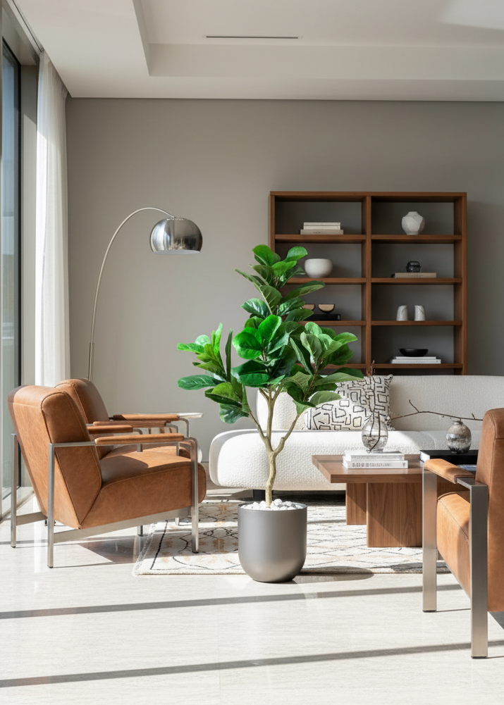 Artificial Serene Fiddle Plant - 4 Feet