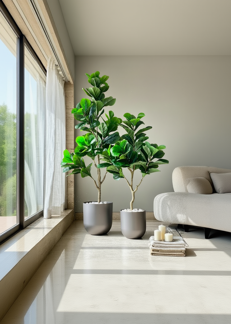 Artificial Serene Fiddle Plant - 4 Feet