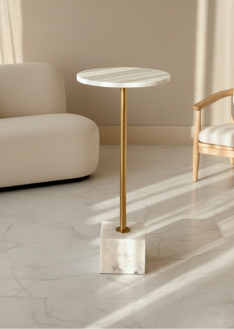 Aurum Marble Drink Table