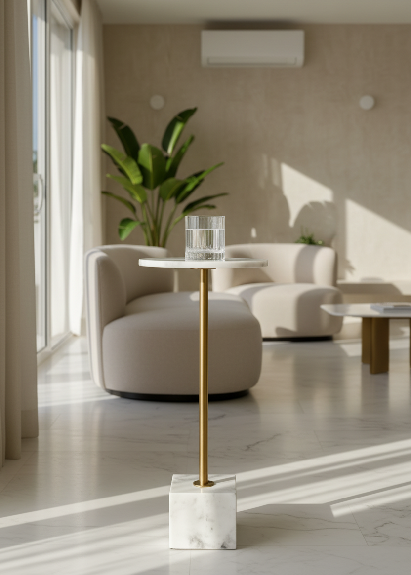 Aurum Marble Drink Table
