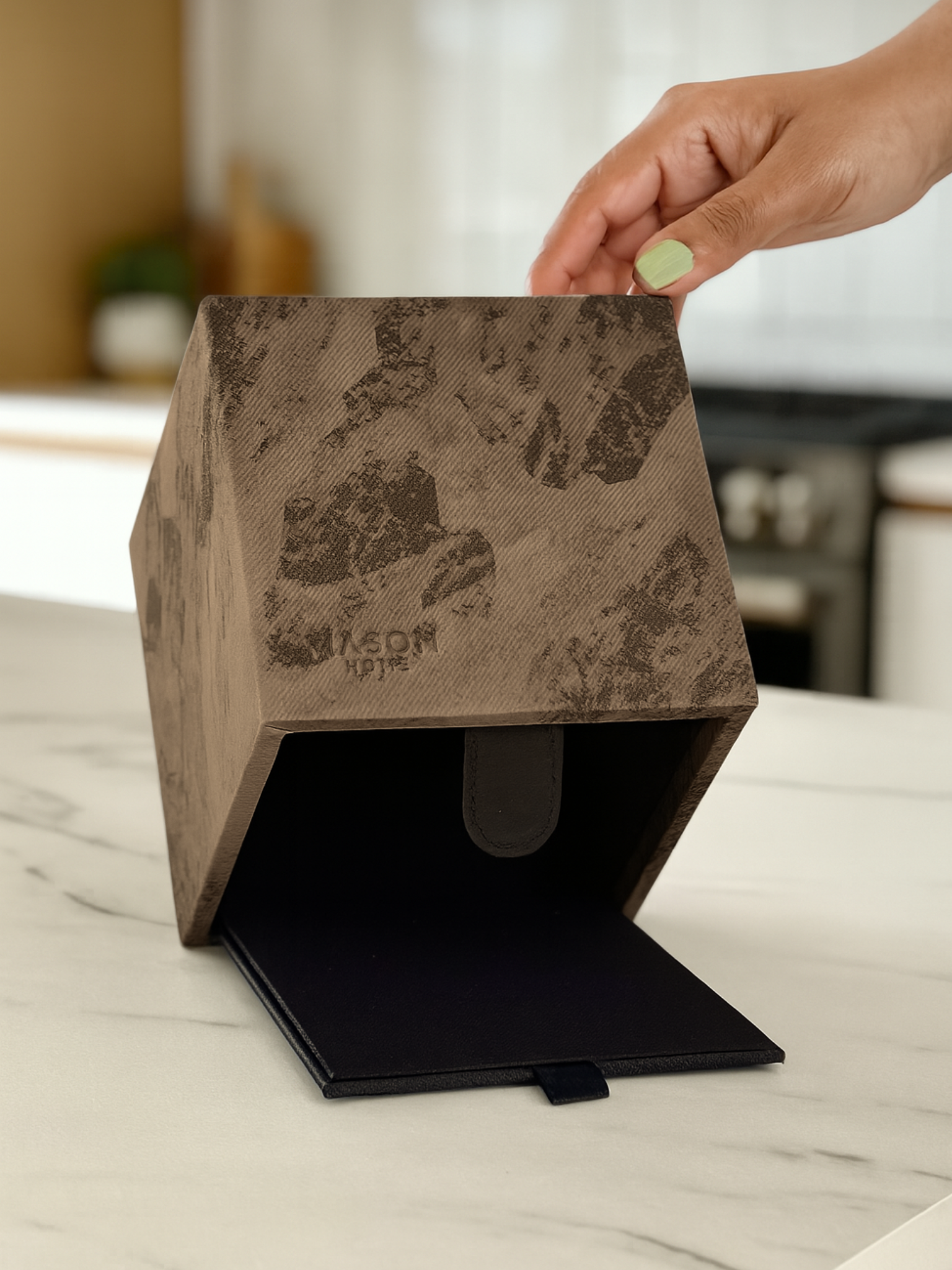 Indo Mocha Square Tissue Box