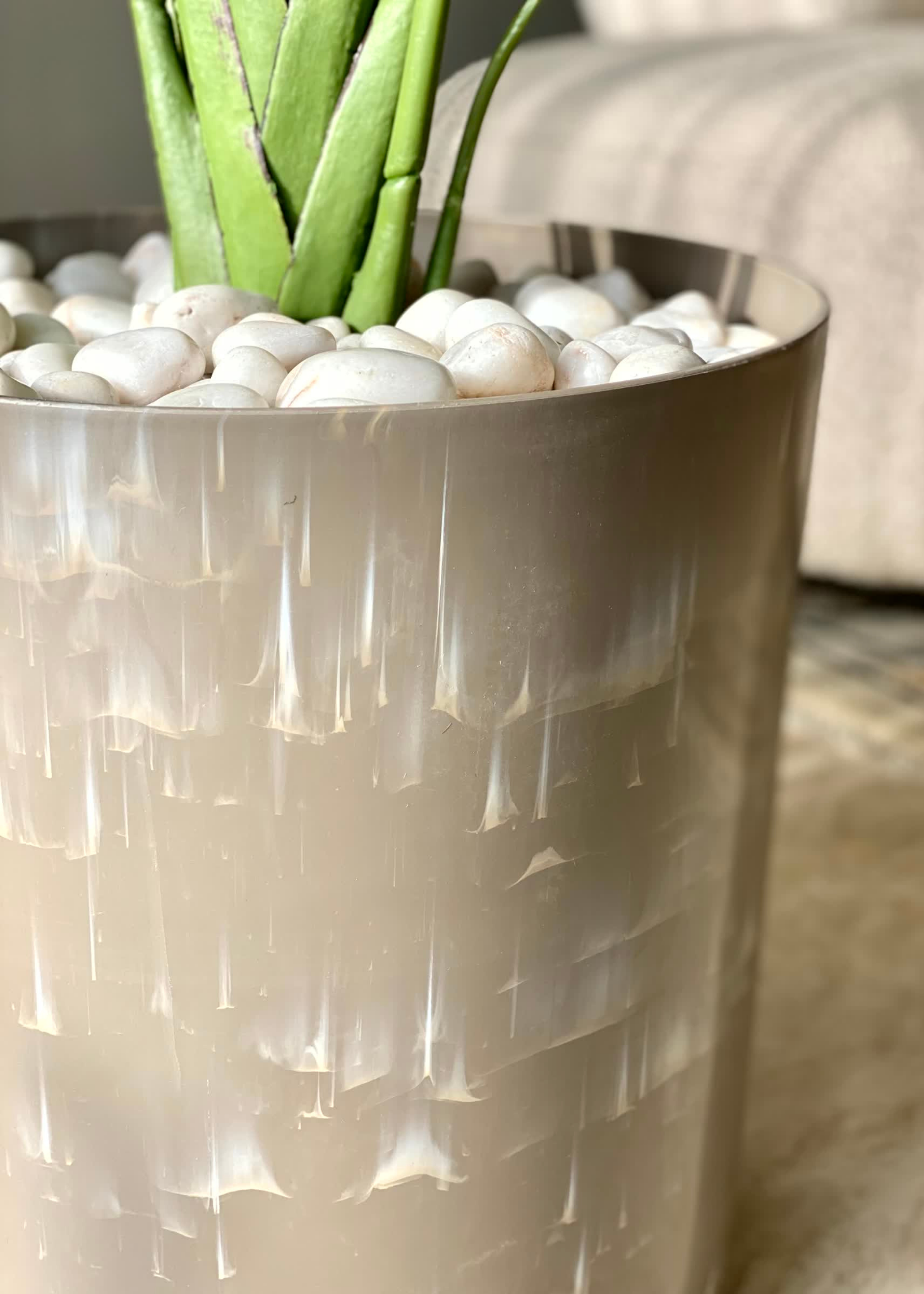 Amara Beige Planter - Large