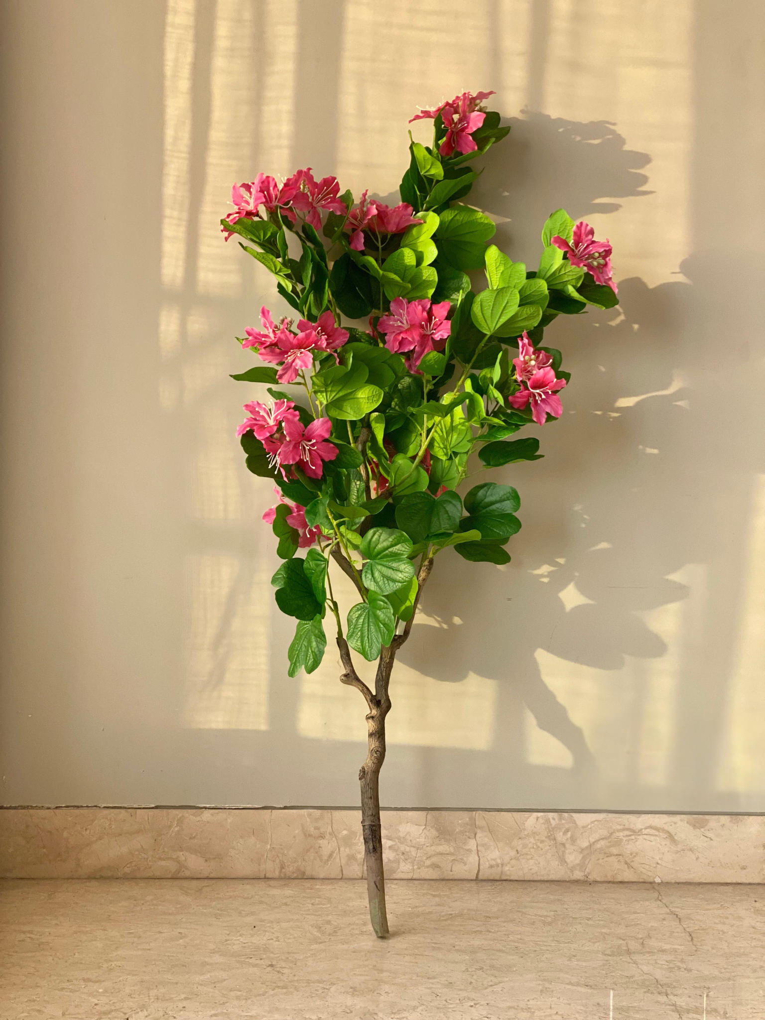 Artificial Blush Bauhinia Plant - 4 Feet